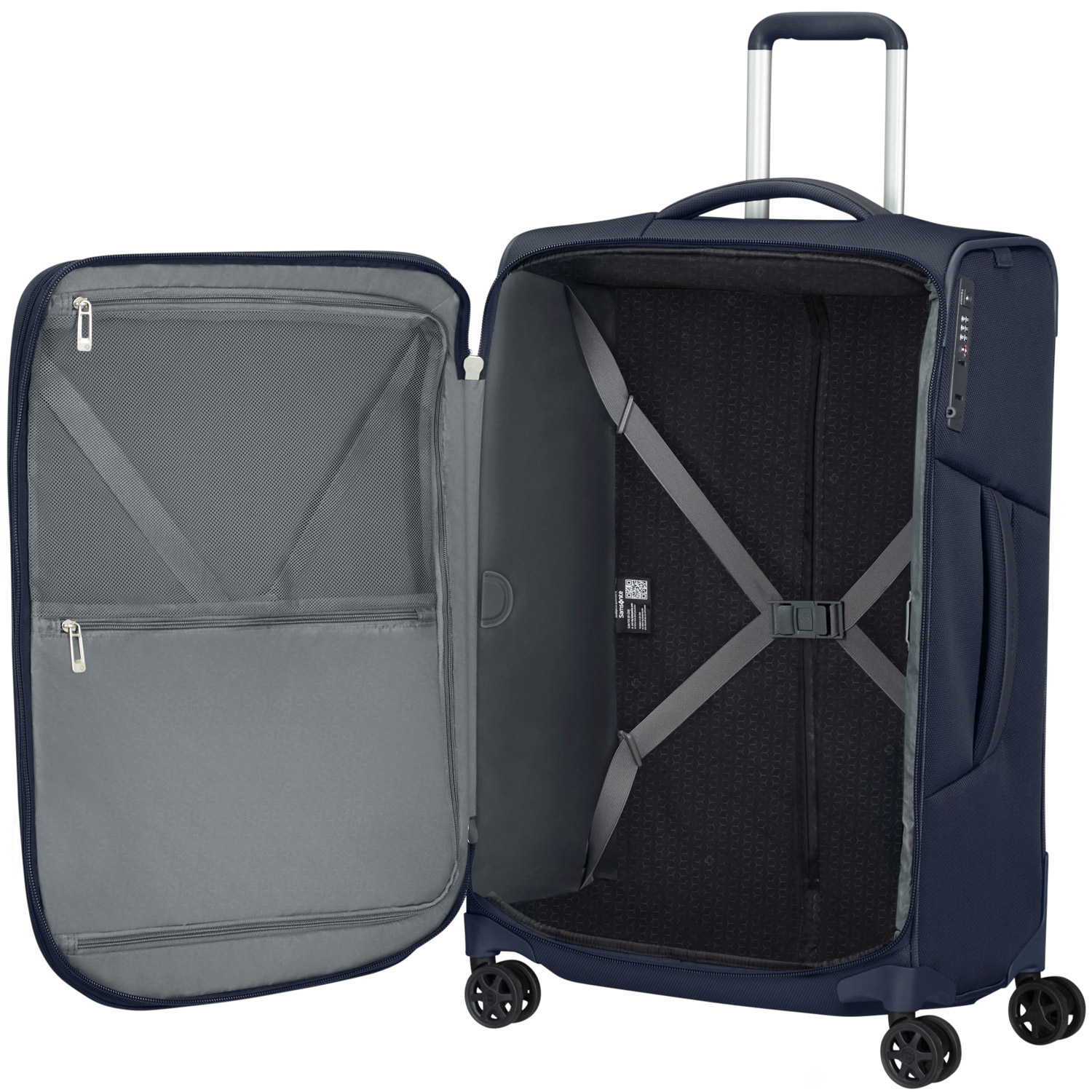 Samsonite Trolley mit 4 Rollen 79cm EXP. Respark midnight blue Abbildung 5