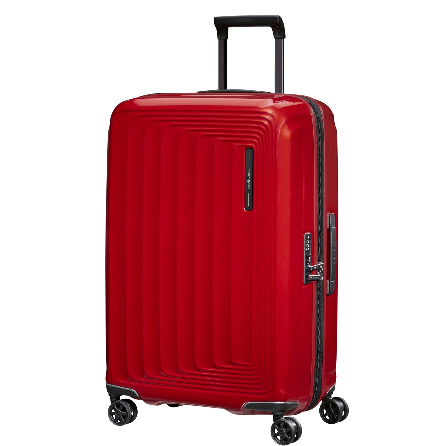 Samsonite Trolley mit 4 Rollen 69cm EXP. Nuon metallic red