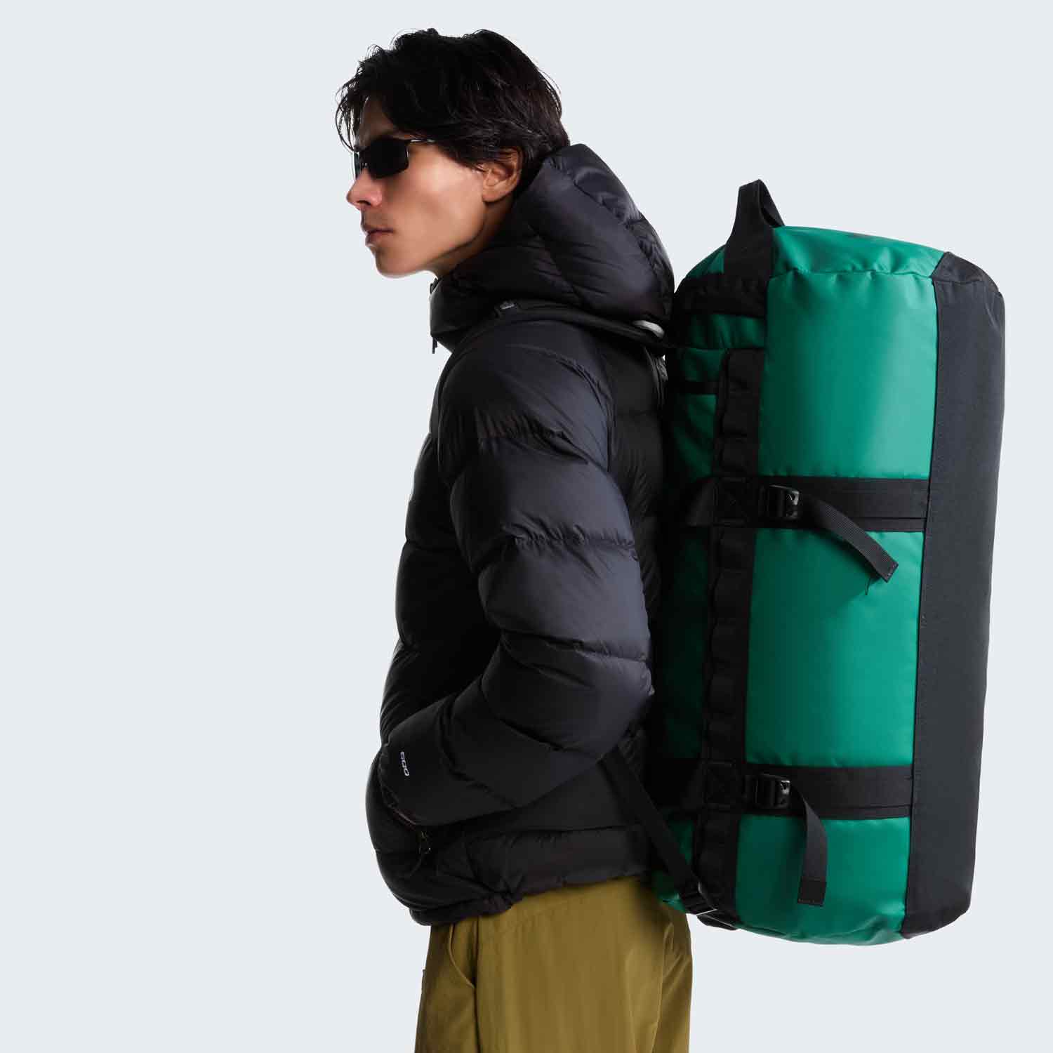 The North Face Reisetasche/Rucksack Base Camp Duffel M Evergreen-TNF Black Abbildung 7
