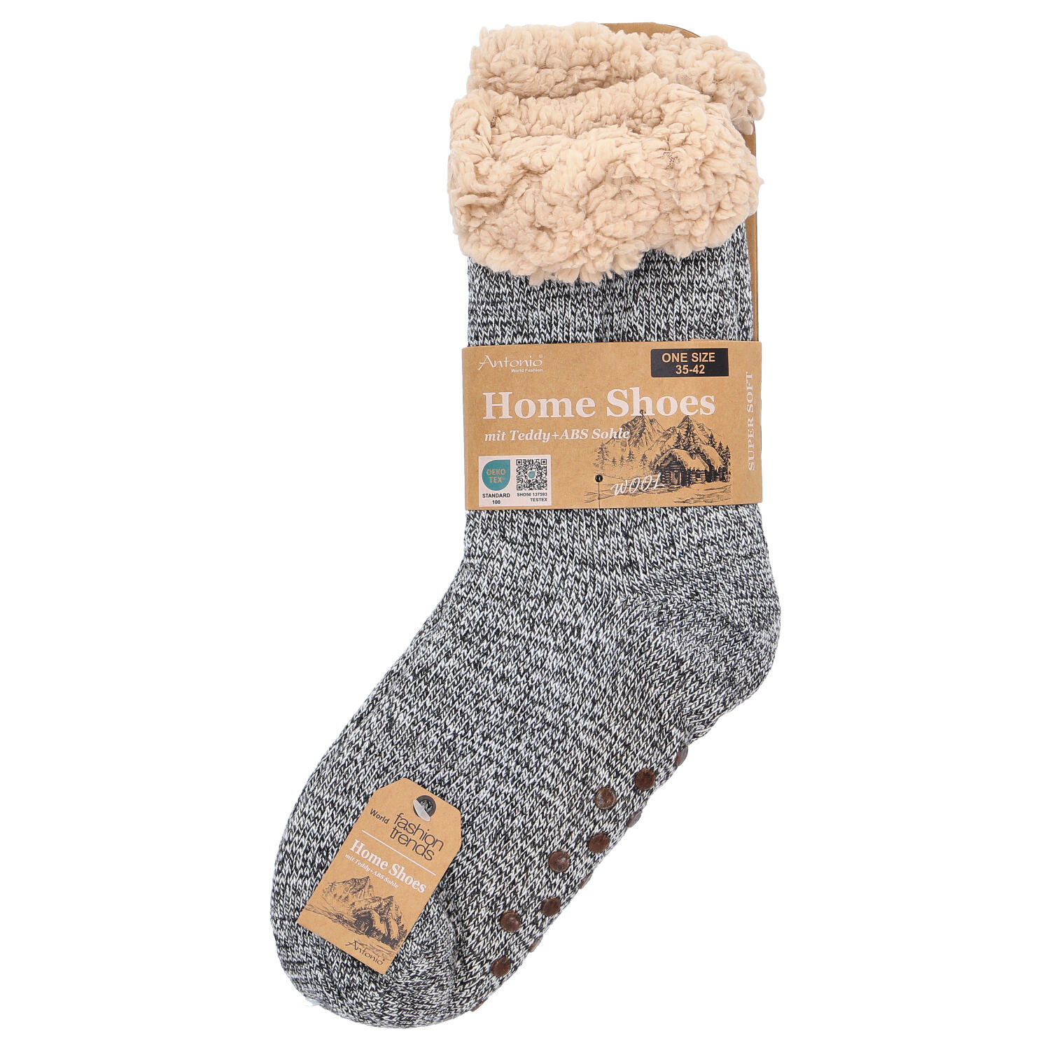 Antonio Hüttensocken Größe 35-42  grau Abbildung 1 Antonio Hüttensocken Größe 35-42  grau Abbildung 1