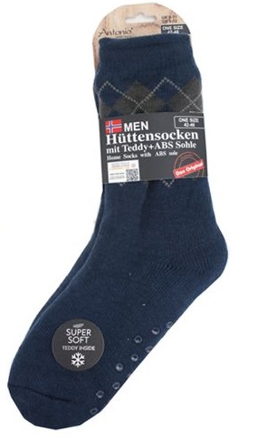 Antonio Herren Hüttensocken mit ABS Sohle Größe 42-47  . Abbildung 2 Antonio Herren Hüttensocken mit ABS Sohle Größe 42-47  . Abbildung 2
