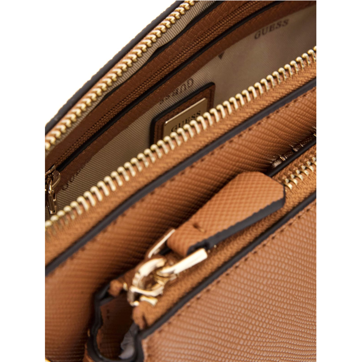 GUESS Schultertasche Noelle II Light Cognac Abbildung 3