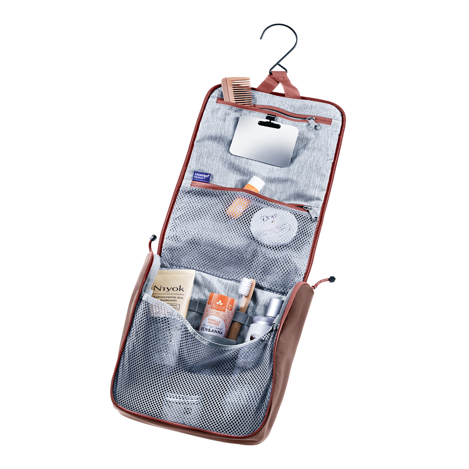 Deuter Reise Waschtasche Wash Center II caspia-raisin Abbildung 2