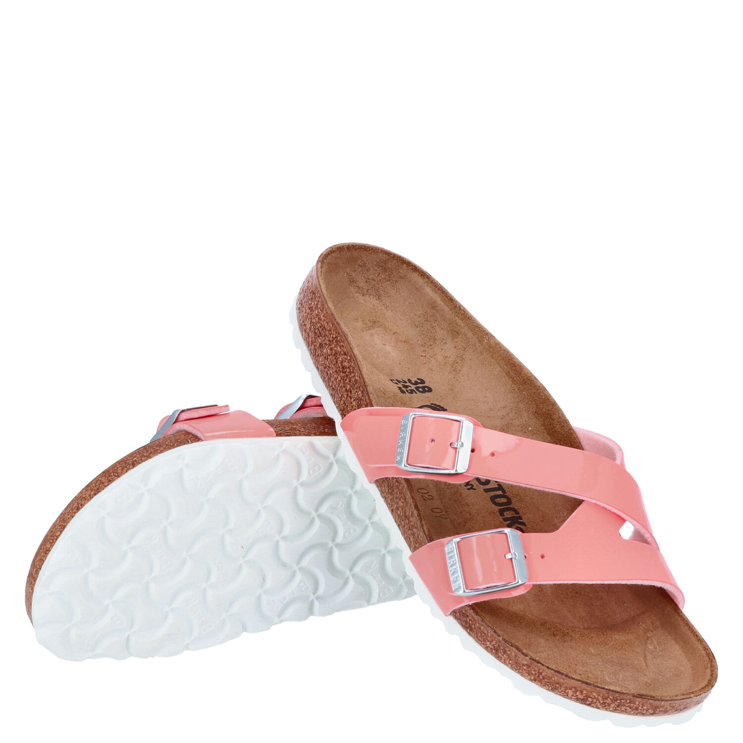 Birkenstock Sandalen Größe 38 Yao Balance II Patent coral Peach  