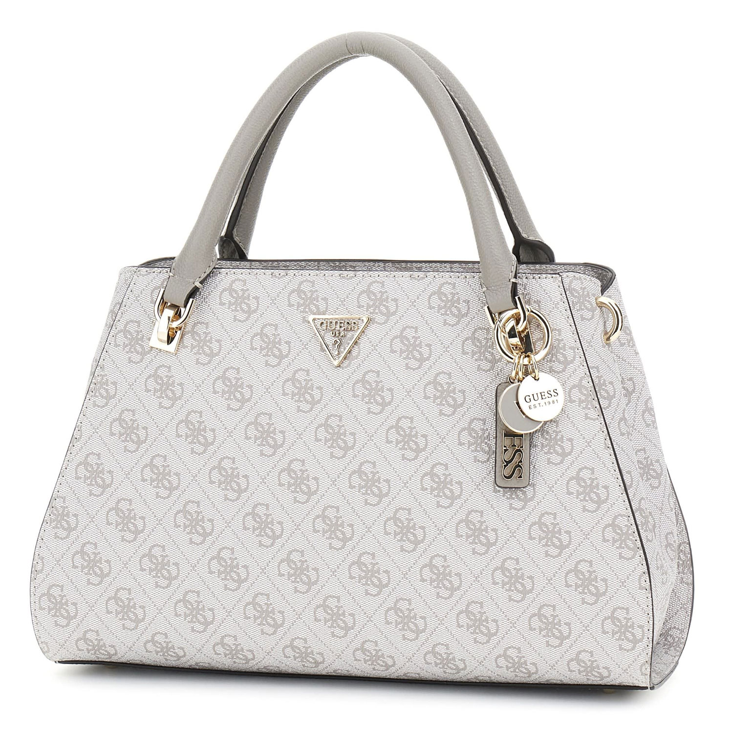 GUESS Handtasche Noelle II Dark Taupe Logo Abbildung 1