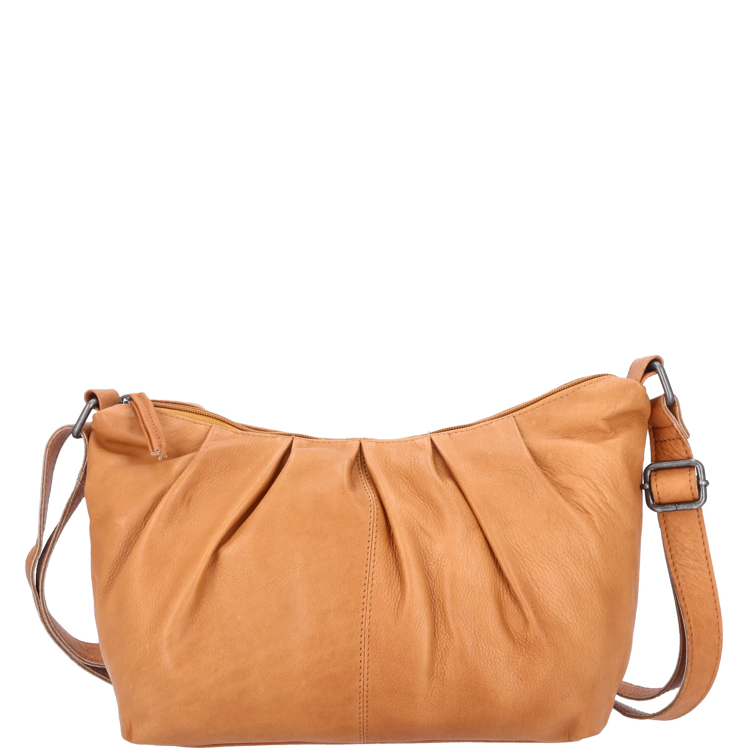 The Skandinavian Brand Damen Ledertasche, Schultertasche - Cognac Abbildung 2