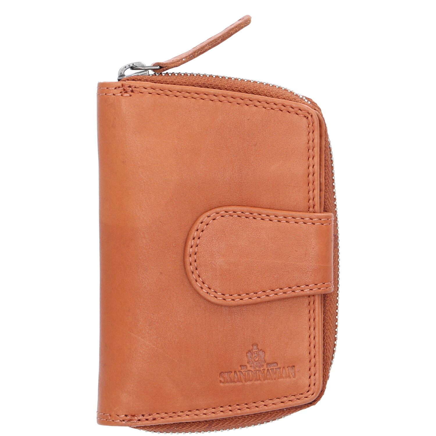 The Skandinavian Brand Leder Geldbörse  Cognac