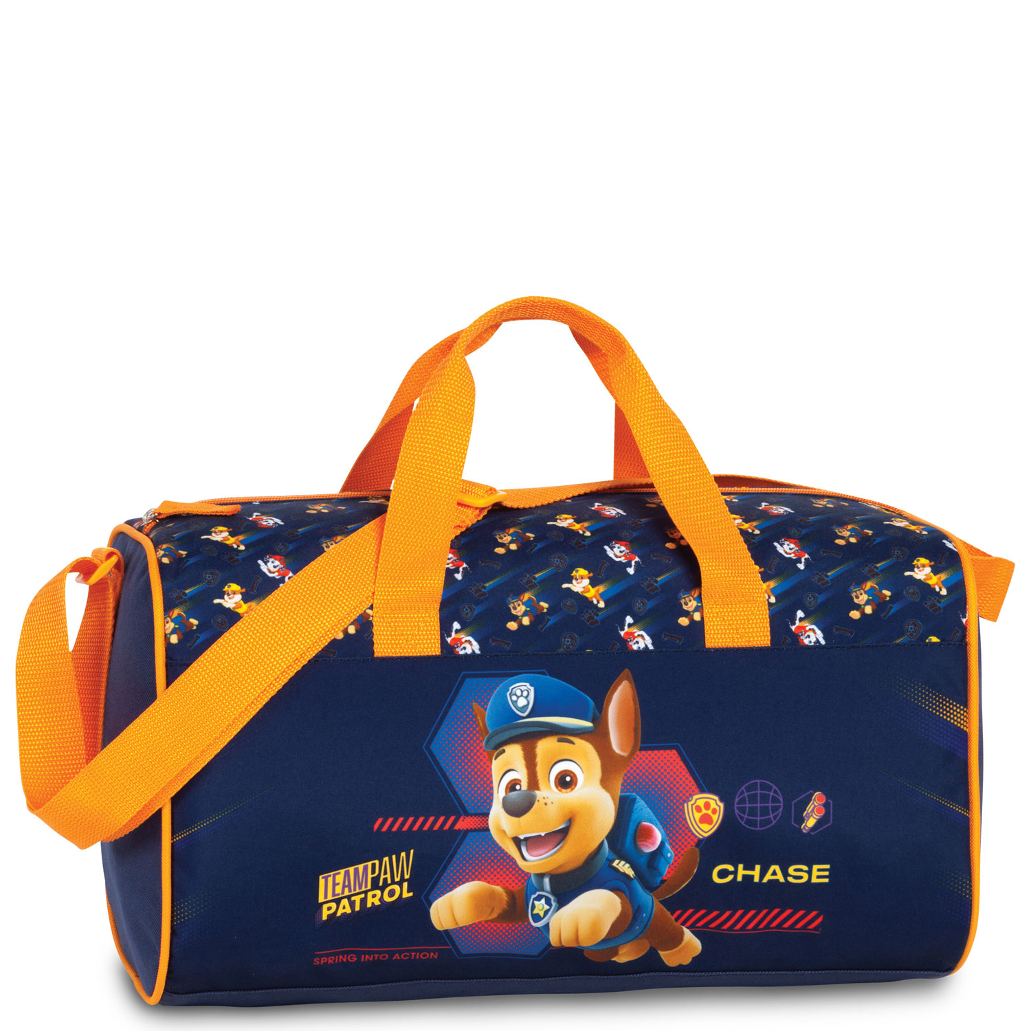 Fabrizio Kinder Sporttasche Paw Patrol marineblau/orange Abbildung 1