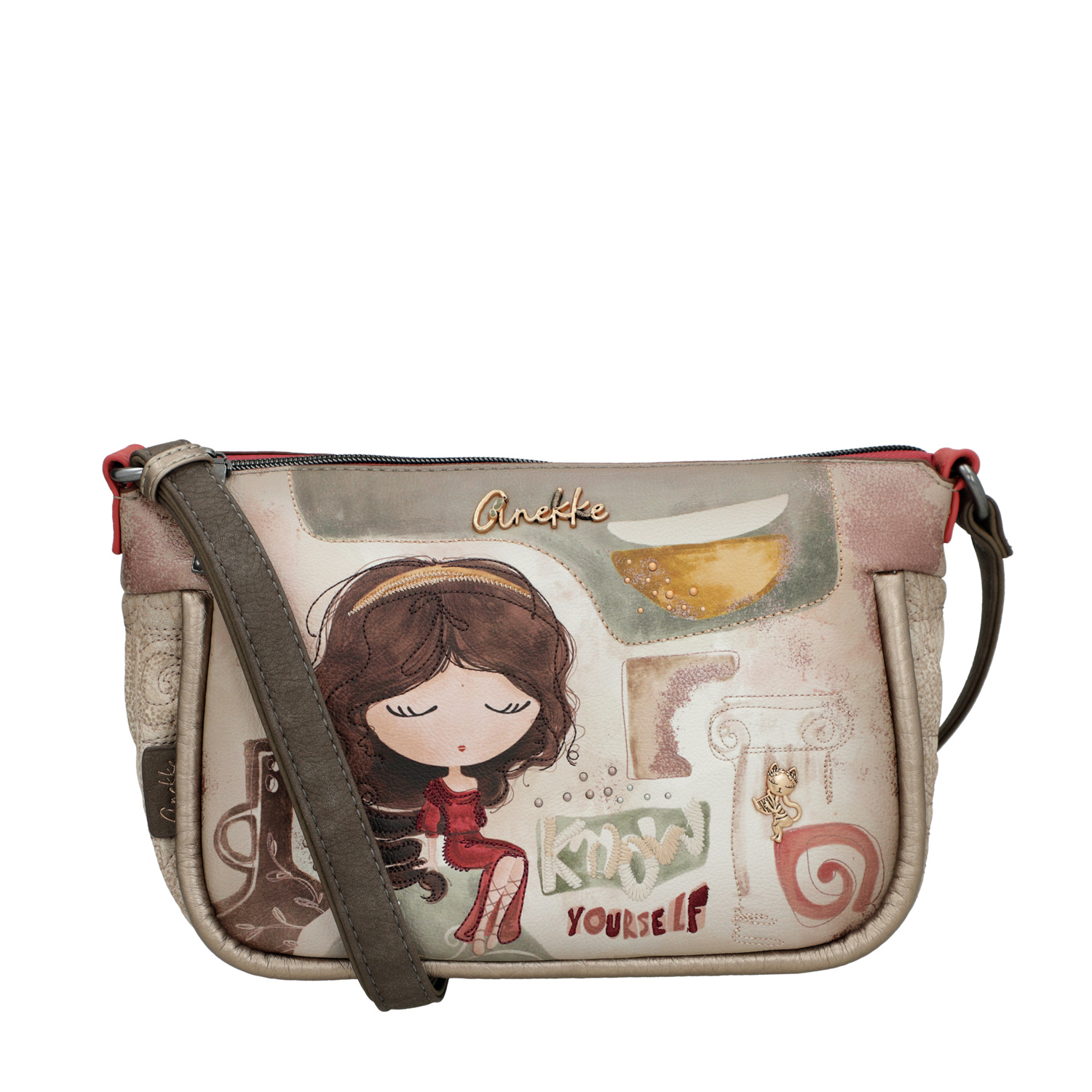 Anekke Damen Umhängetasche Bolso Bandolera multicolor Abbildung 1