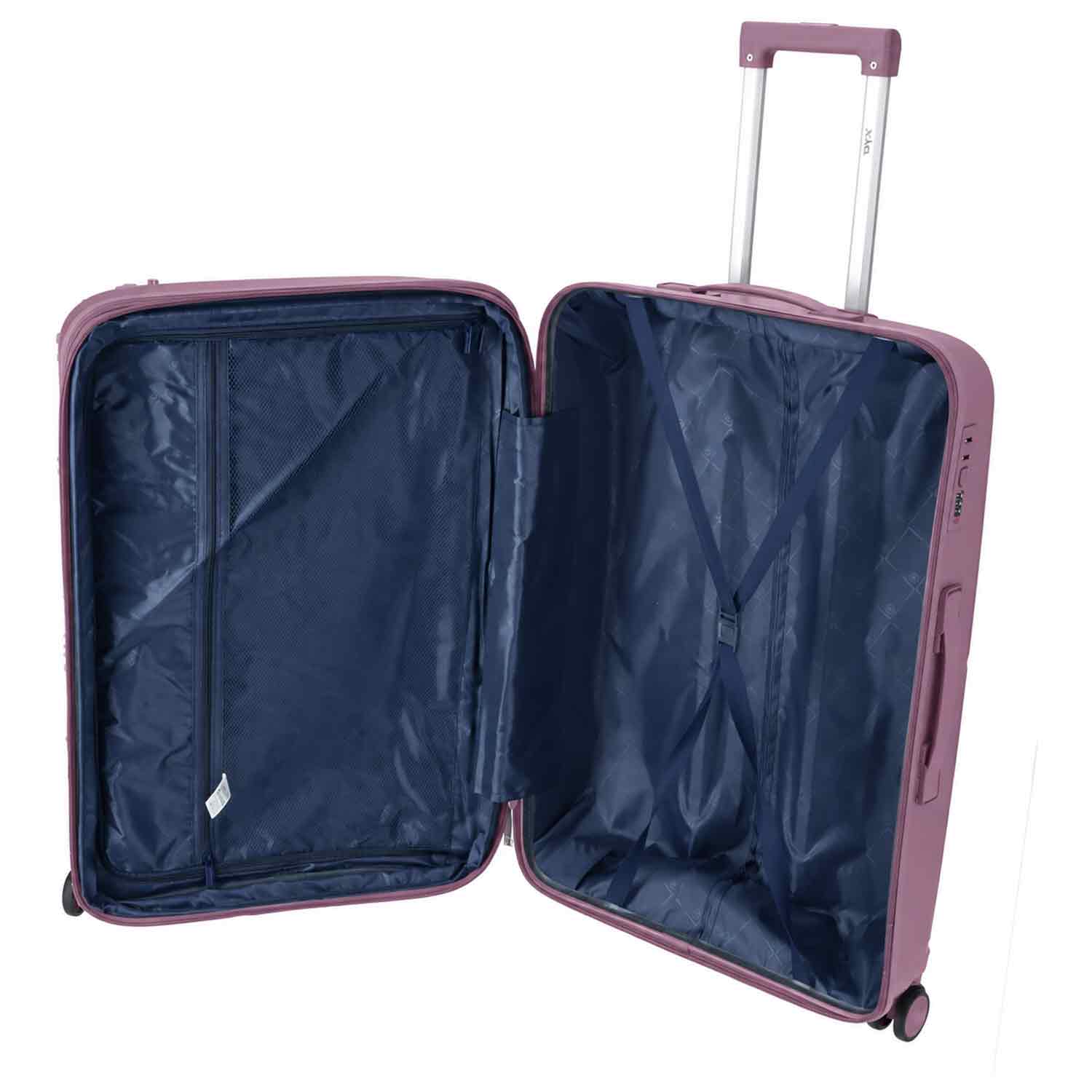 DYX 4 Rollen Koffer 3er Set S/M/L Los Angeles d.purple Abbildung 3