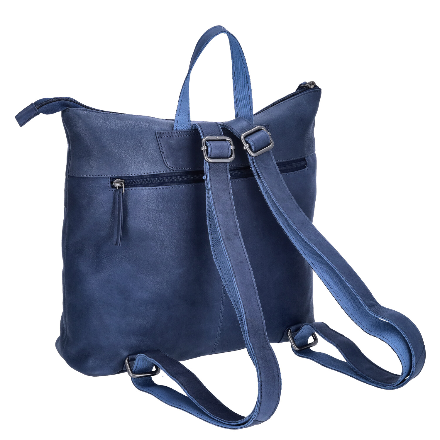 The Skandinavian Brand Damen Leder Rucksack  Blue Abbildung 2