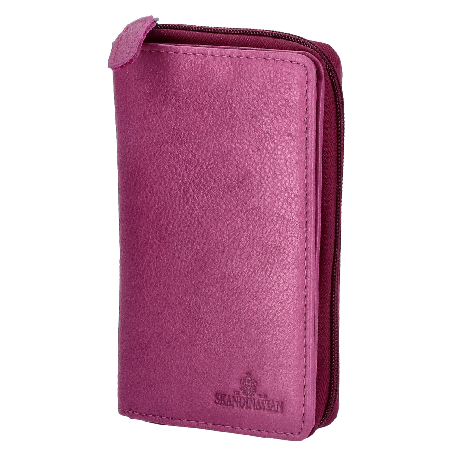 The Skandinavian Brand Damen Leder Geldbörse  fuchsia