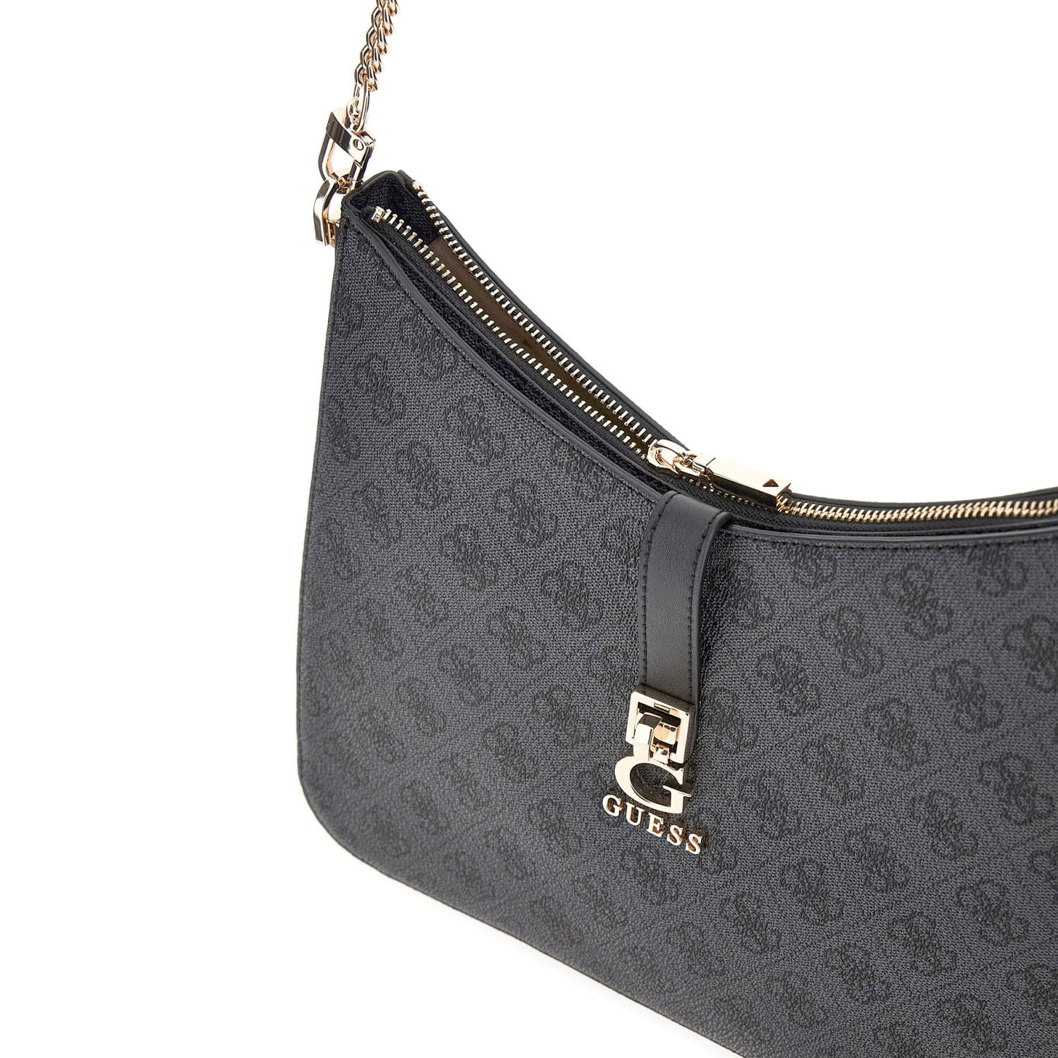GUESS Schultertasche Zamira Coal Logo Abbildung 3