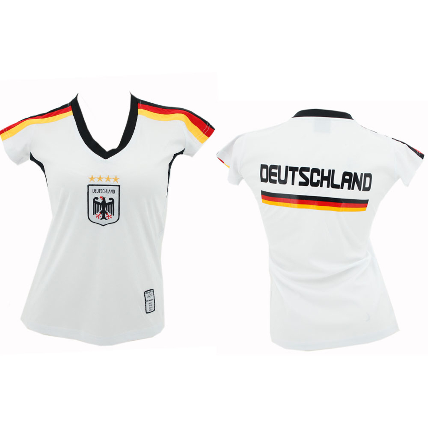 Antonio Frauen Fussball Trikot Deutschland - weiß Gr. XS Abbildung 1