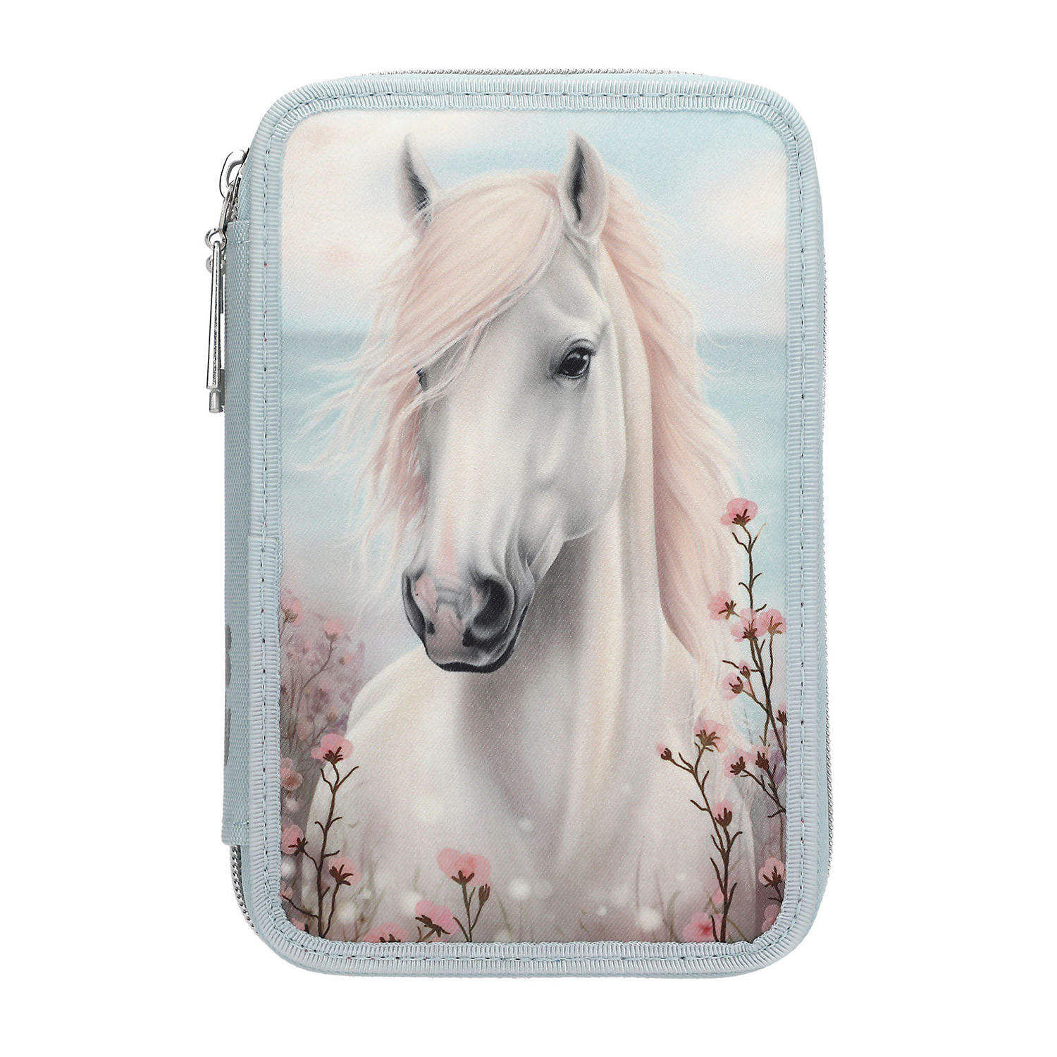 Depesche 2-Fach Federtasche CLASSIC Miss Melody Hellblau Abbildung 1