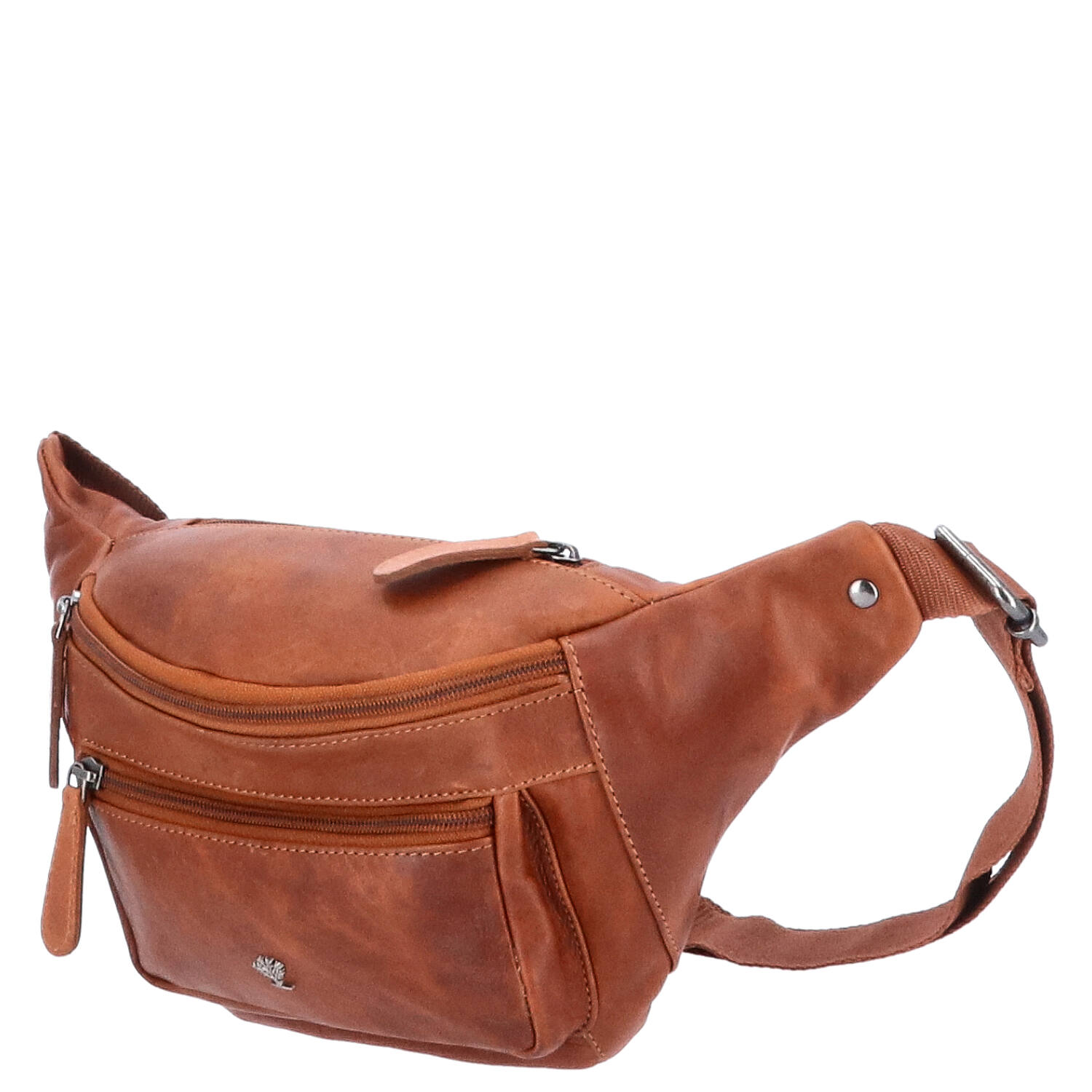 The Skandinavian Brand Leder Bauchtasche, Hüttasche, Body Bag  braun Abbildung 3