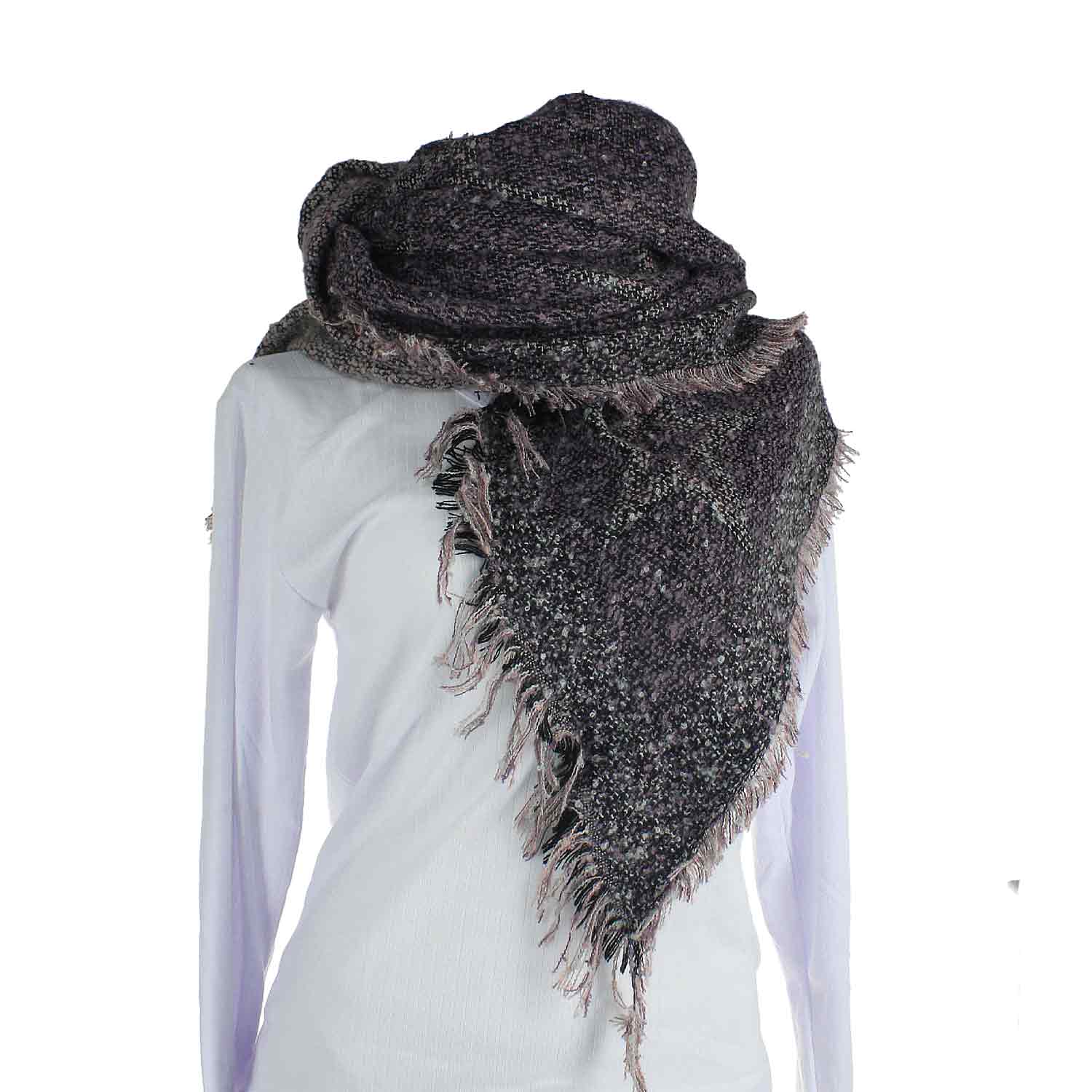 Antonio Schal  pink+white Abbildung 1