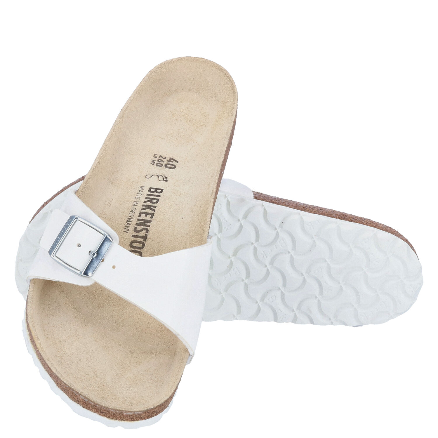 Birkenstock Sandalen Größe 39 Madrid BS White   Abbildung 1