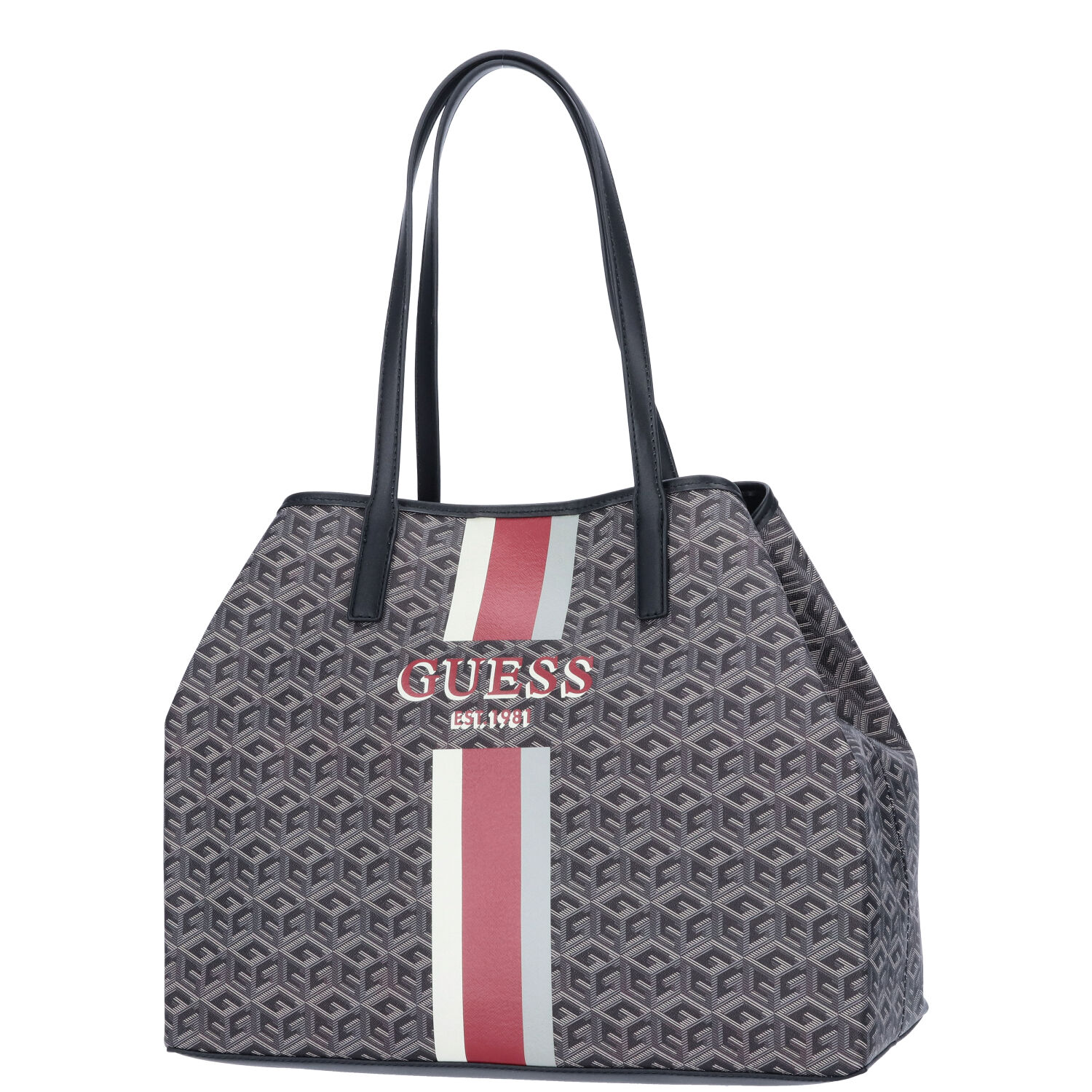 GUESS Damen Shopper Vikky Charcoal Logo Abbildung 1