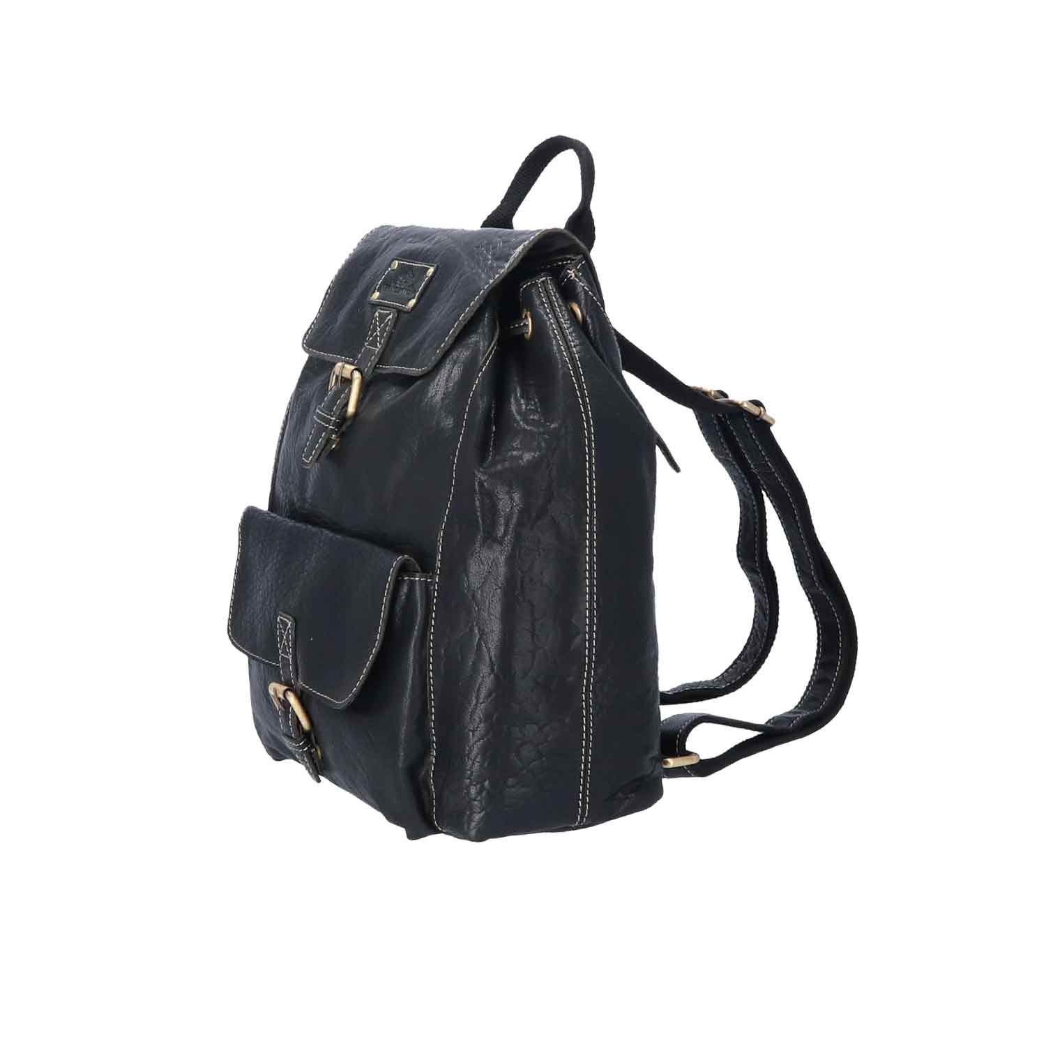 The Skandinavian Brand Backpack Leather schwarz