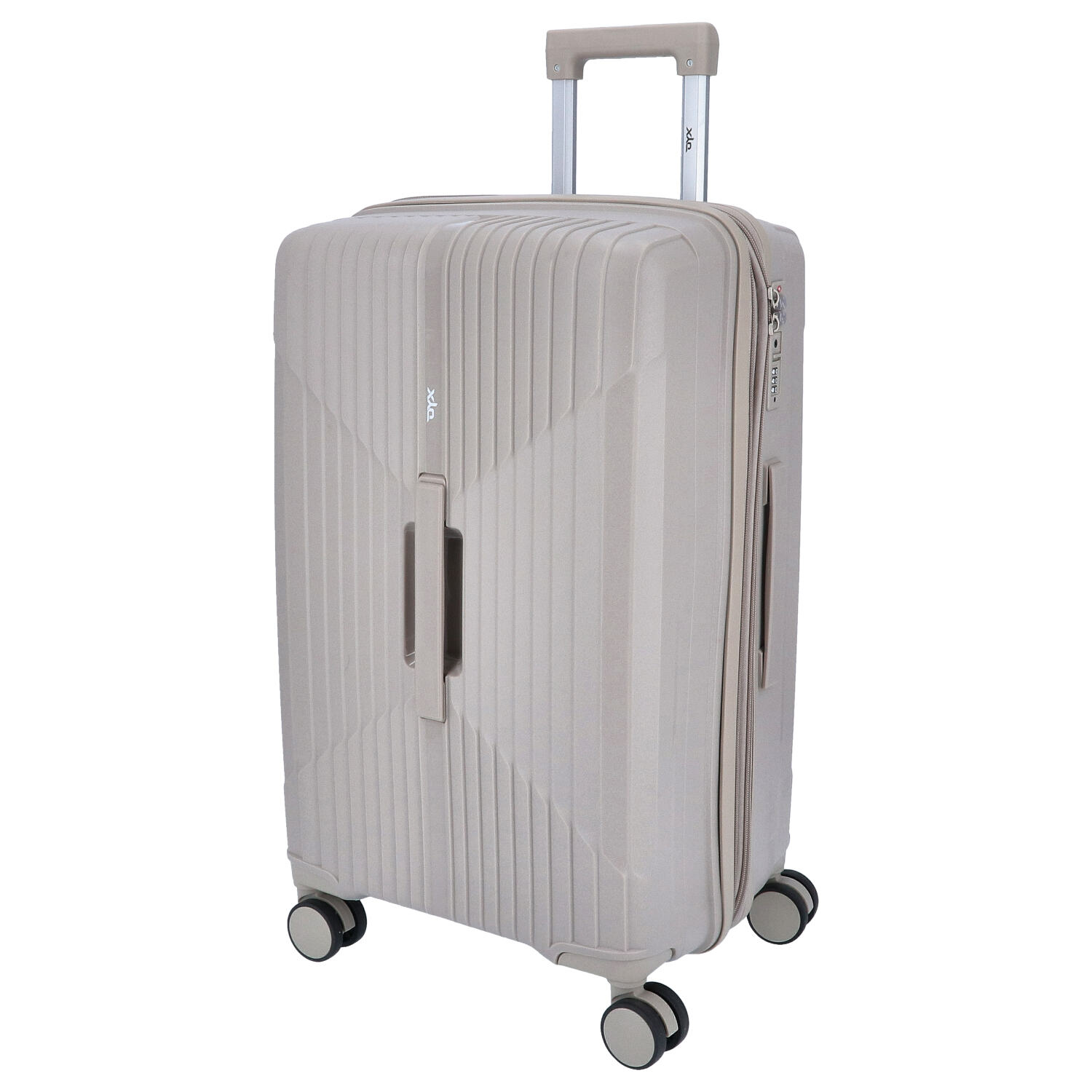 DYX 4 Rollen Trolley 3er Set S/M/L New York beige Abbildung 3