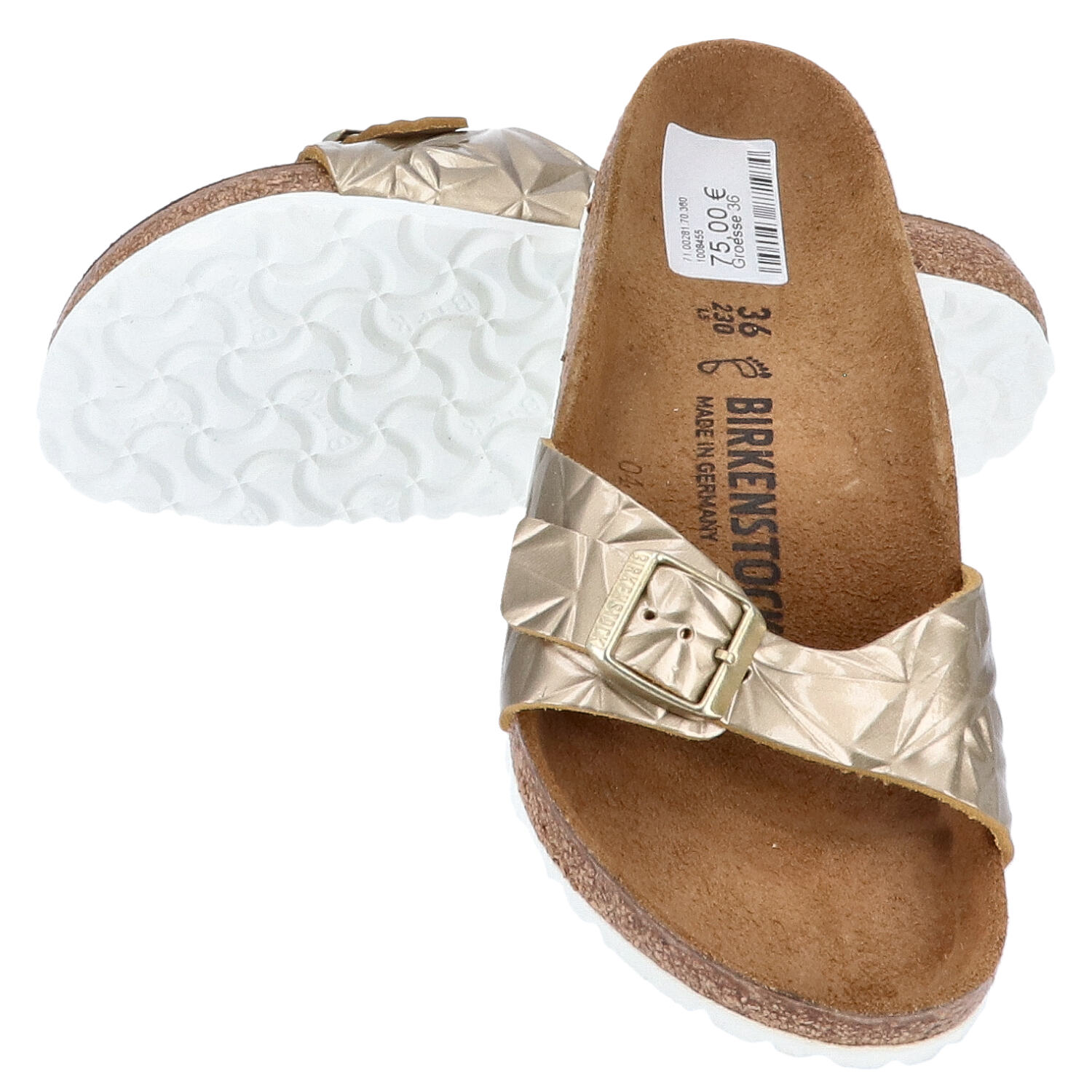Birkenstock Sandalen Größe 36 Madrid BS Spectral Platin   Abbildung 1