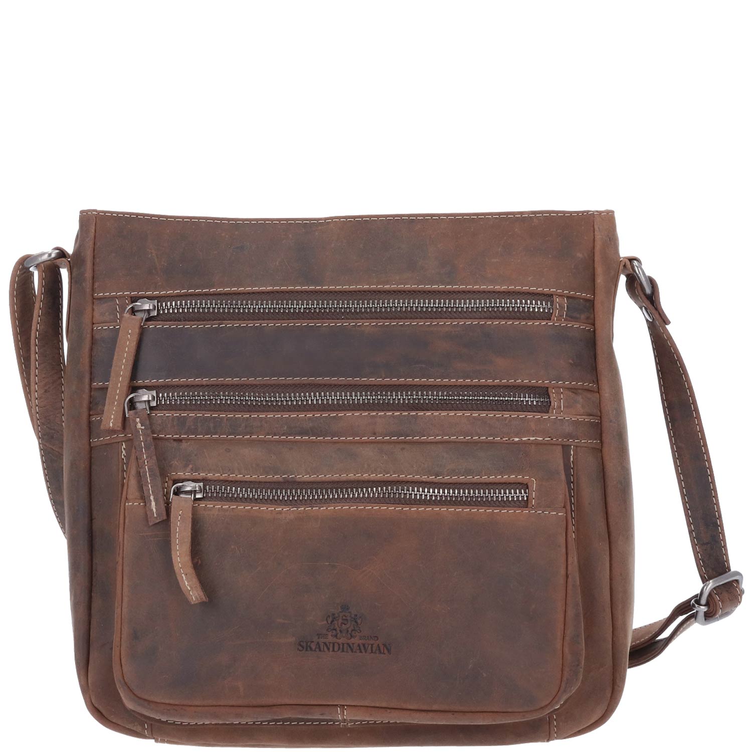 The Skandinavian Brand Leder Umhängetasche Hunter  braun Abbildung 2