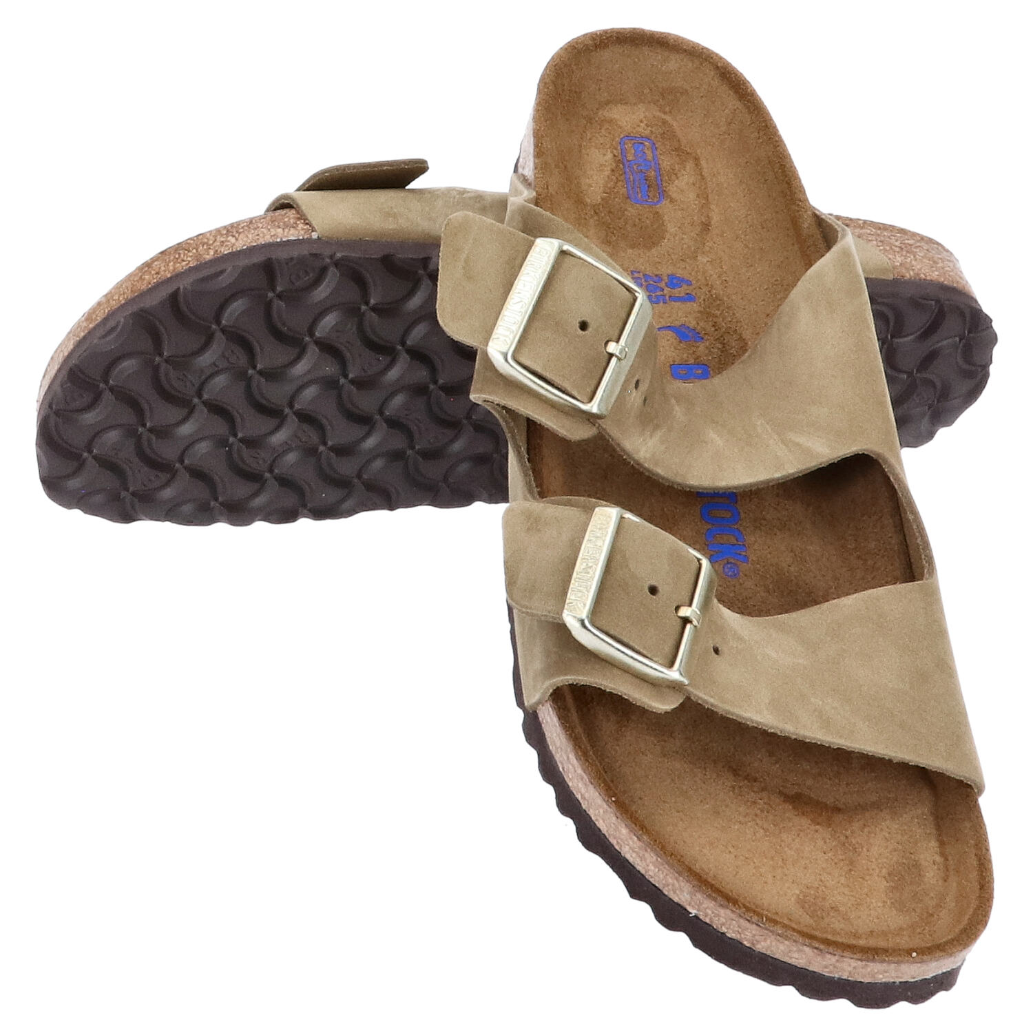 Birkenstock Sandalen Größe 41 Arizona BS Faded Khaki   Abbildung 1