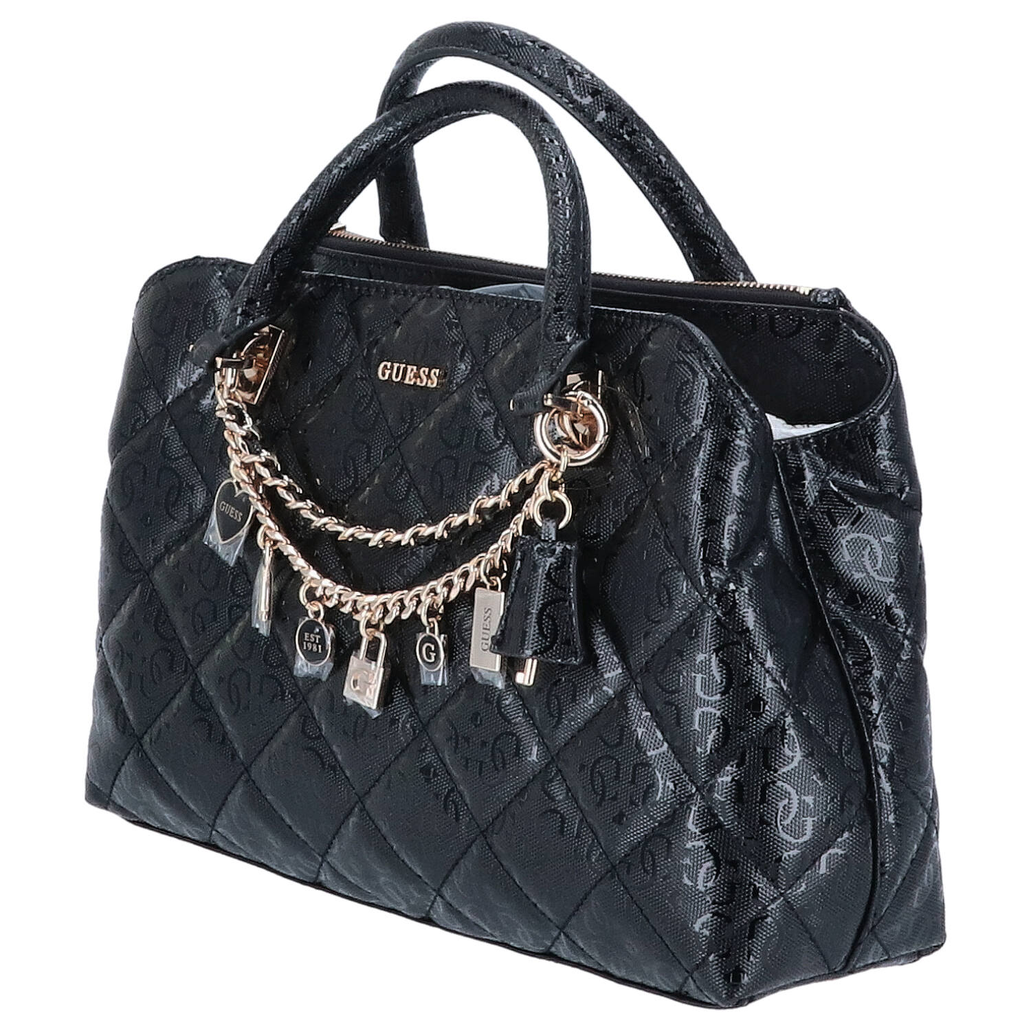 GUESS Handtasche Libby 2 comp Black Abbildung 3