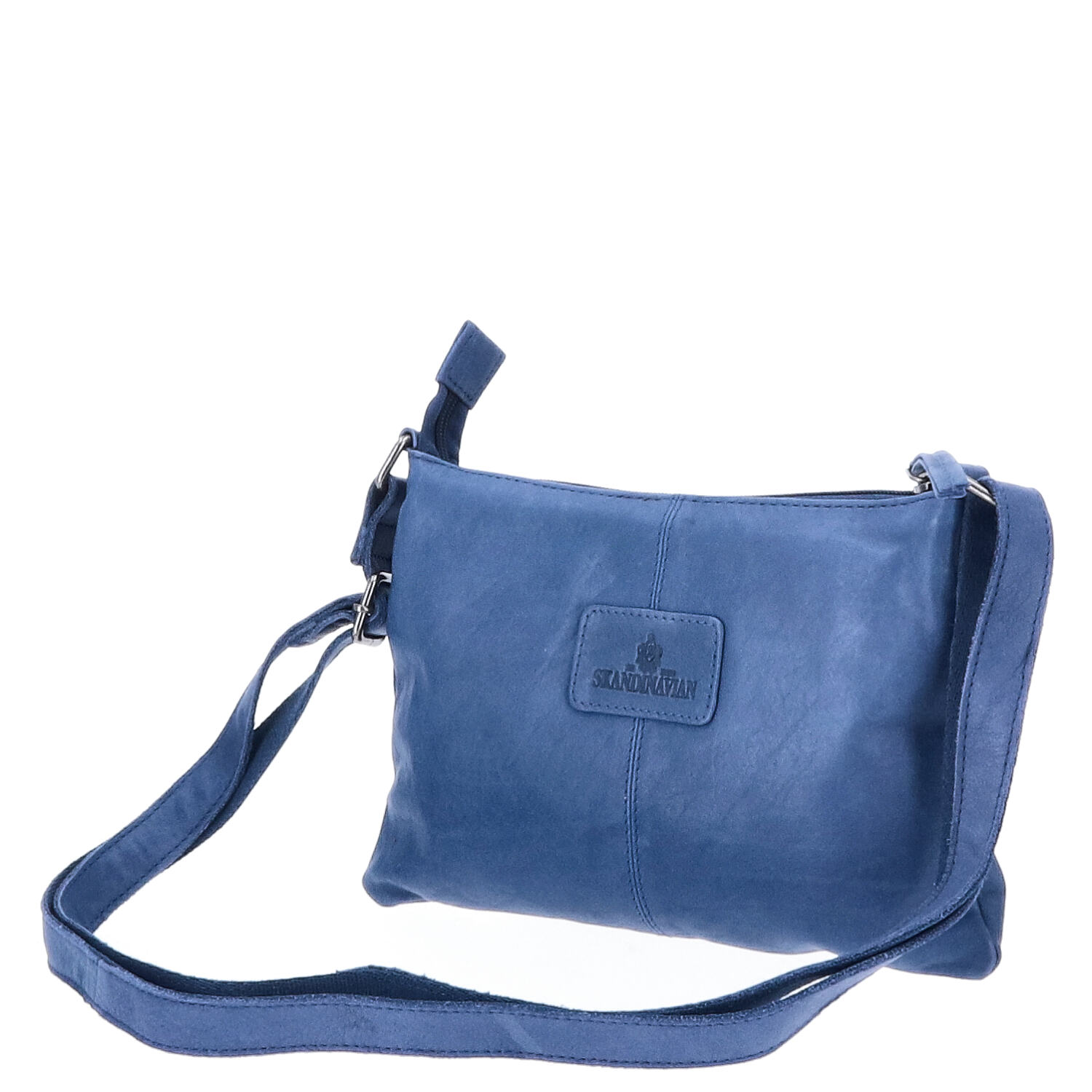 The Skandinavian Brand Damen Ledertasche, Umhängetasche  blau Abbildung 4