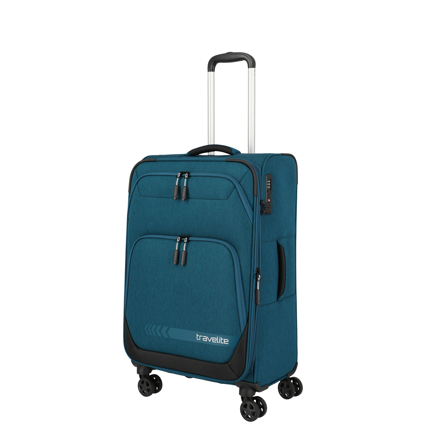 Travelite 4-Rad Trolley M Kick Off petrol Abbildung 1