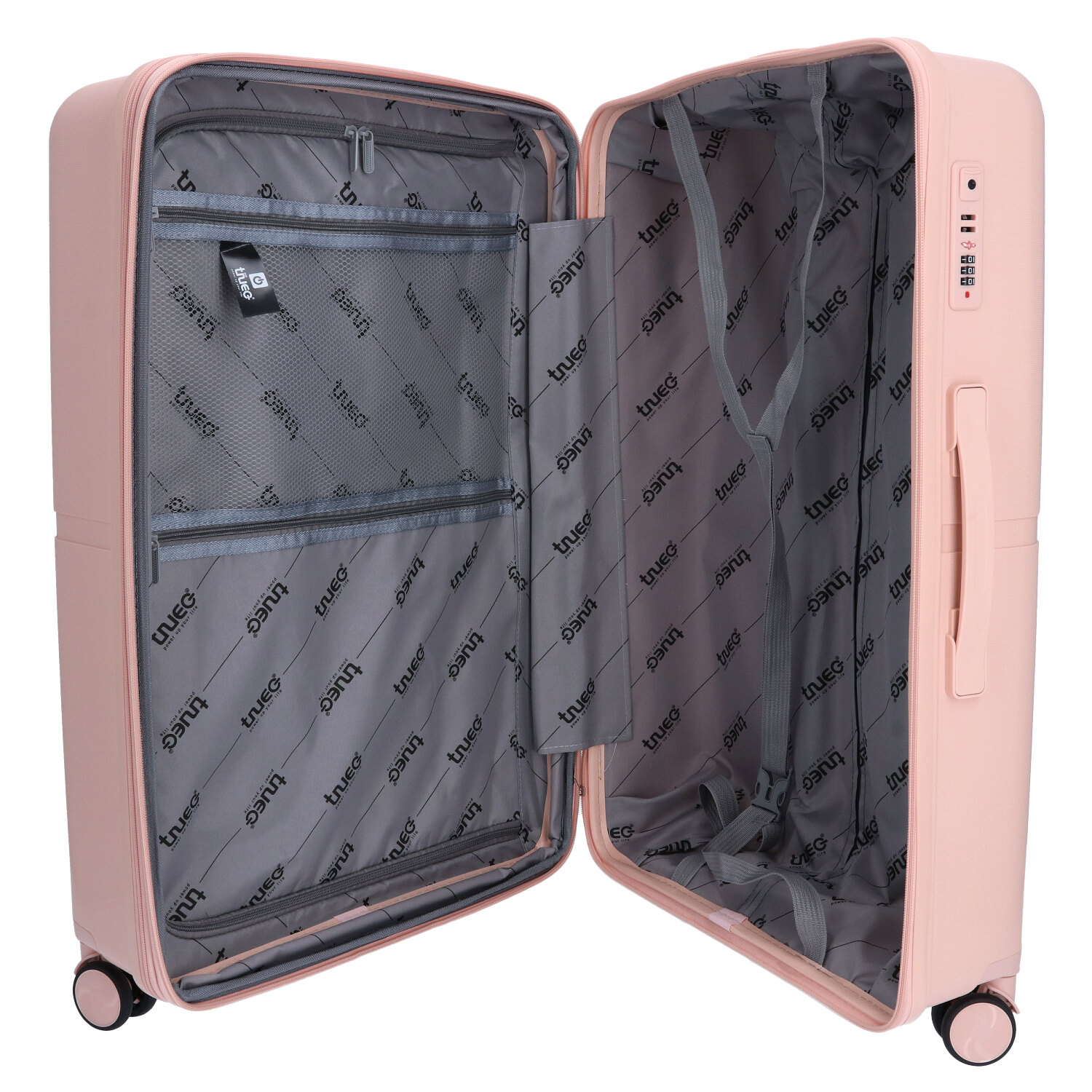 TheTrueC 4-Rad Kofferset 4-teilig mit Reisetasche Paris rose Abbildung 5