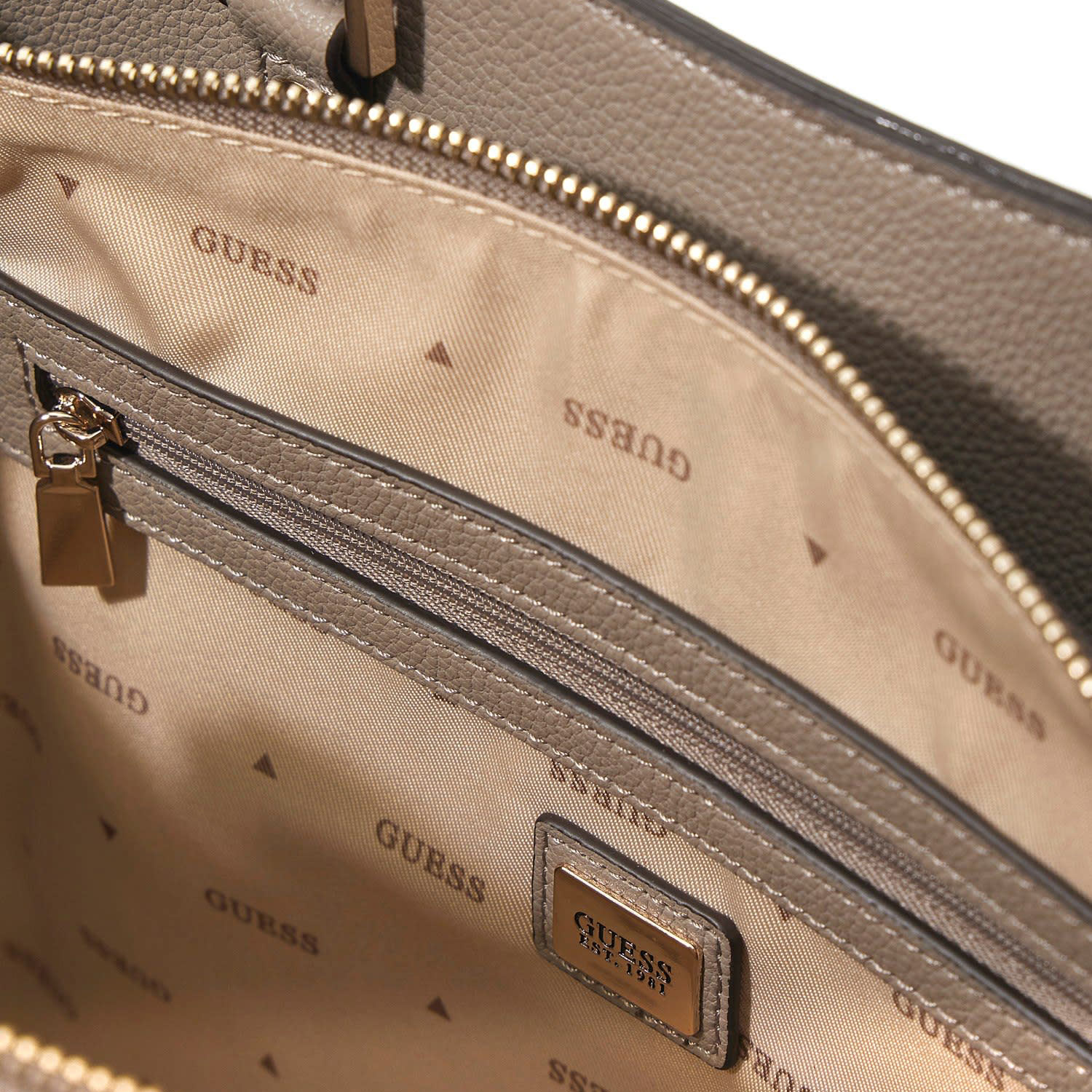 GUESS Damen Handtasche Meridian II Dark Taupe Abbildung 4