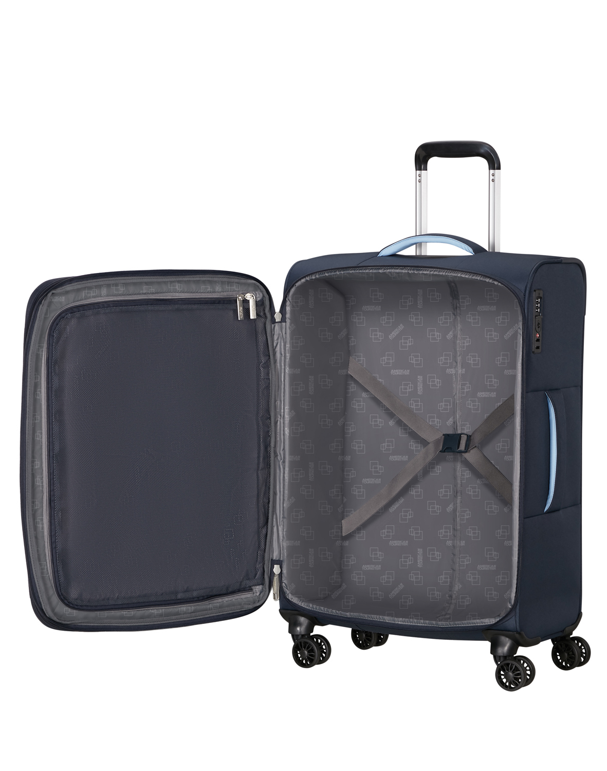 American Tourister Trolley mit 4 Rollen 67 cm Cloudrider sky Navy Abbildung 6