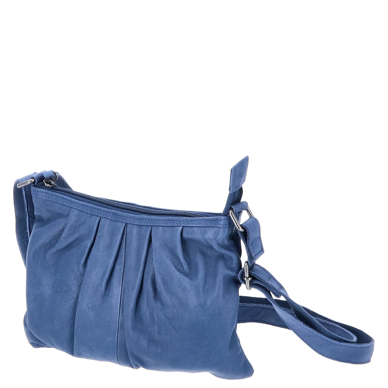 The Skandinavian Brand Damen Ledertasche, Umhängetasche  blau Abbildung 3
