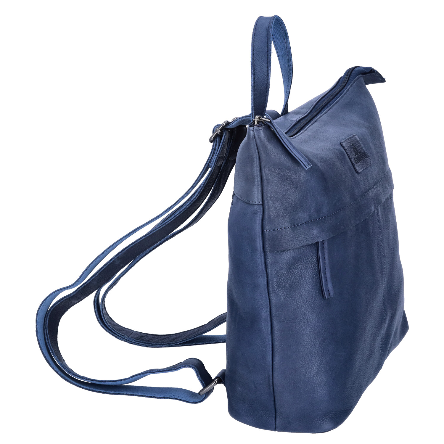 The Skandinavian Brand Damen Leder Rucksack  Blue Abbildung 3