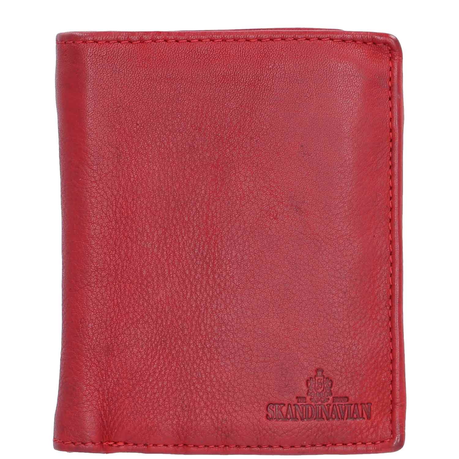 The Skandinavian Brand Mens Wallet Washed Laether  rot