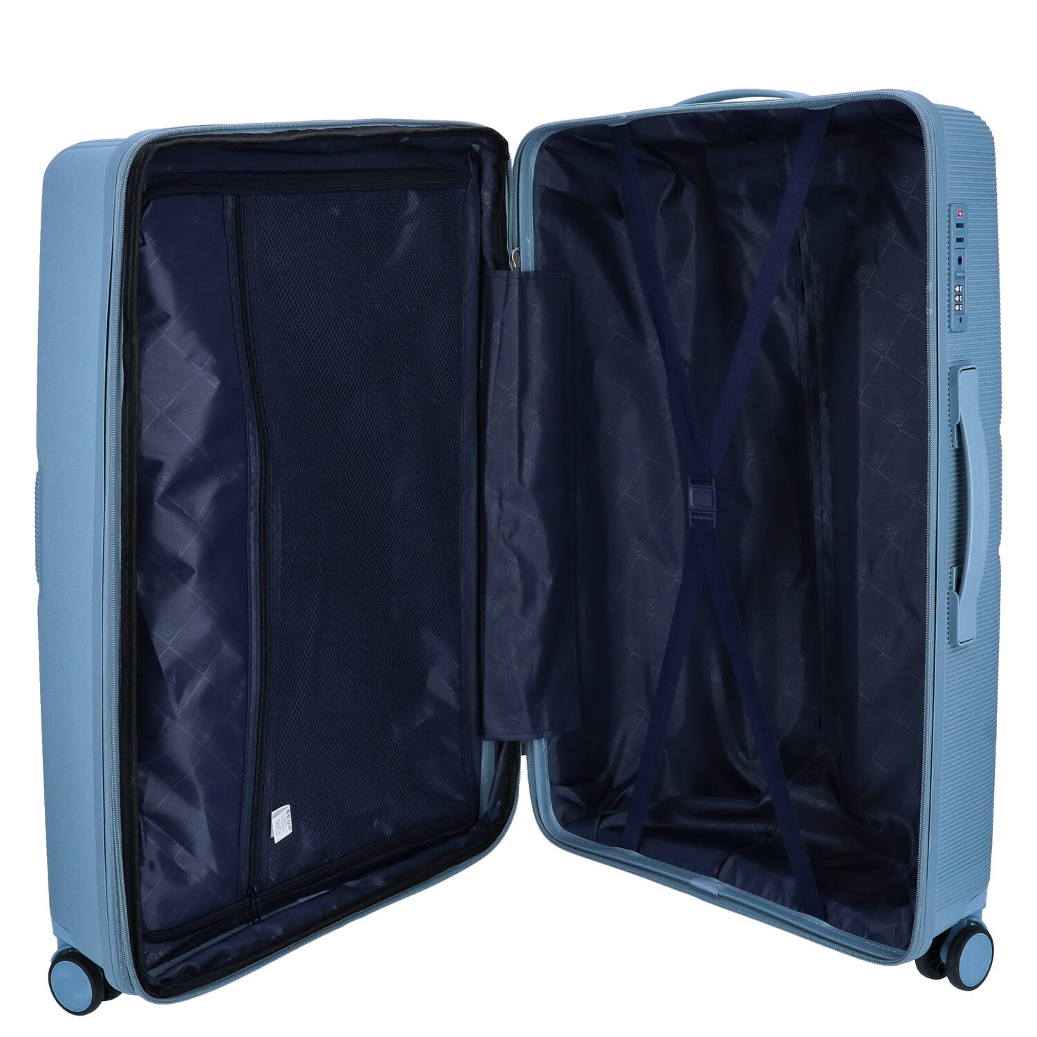 DYX 4 Rollen Koffer L 76 cm Rom blau Abbildung 8