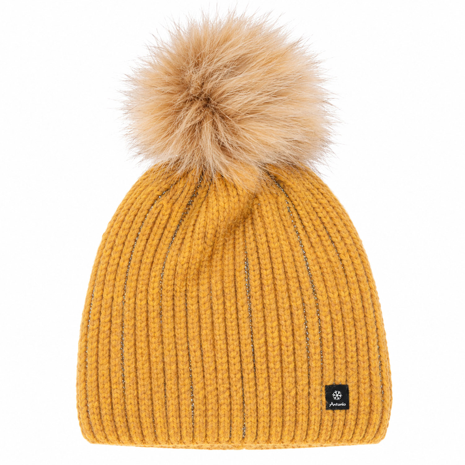 Antonio Damen Winter Strick Mütze Beanie W23/24 yellow Abbildung 1
