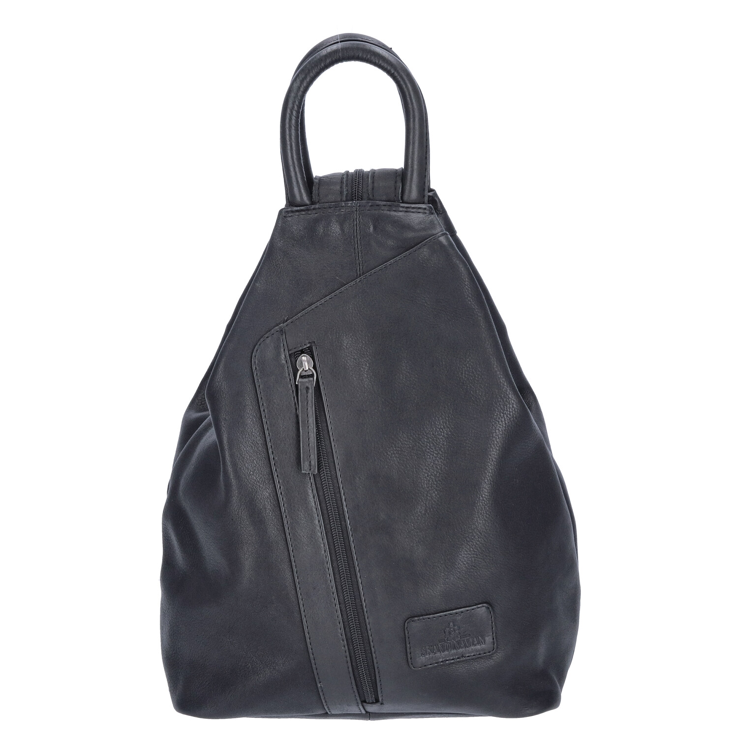 The Skandinavian Brand Damen Leder Rucksack  Black