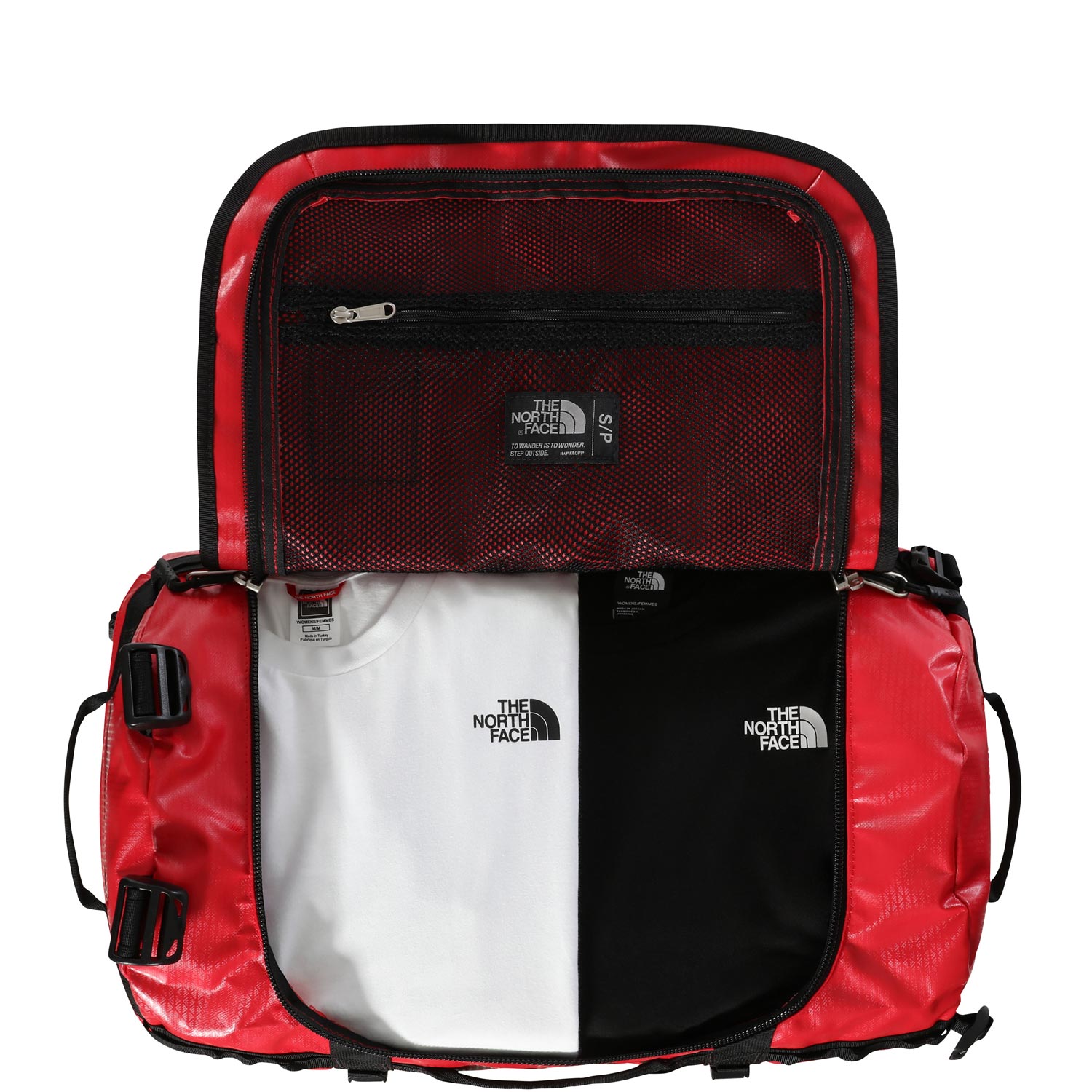 The North Face Reise/-Sporttasche Rucksack Base Camp Duffel S Red/Black