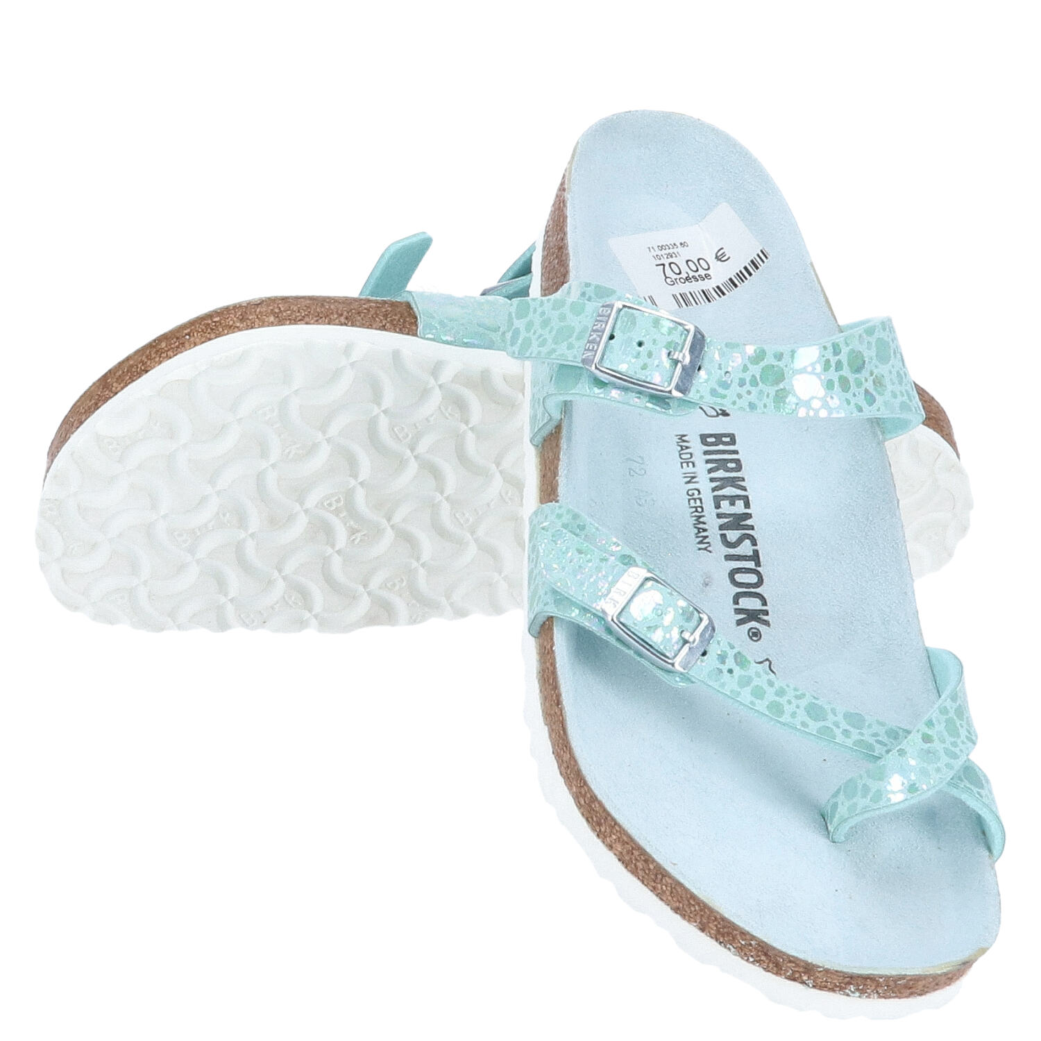 Birkenstock Sandalen Größe 40 Mayari Metallic Stones Aqua   Abbildung 1