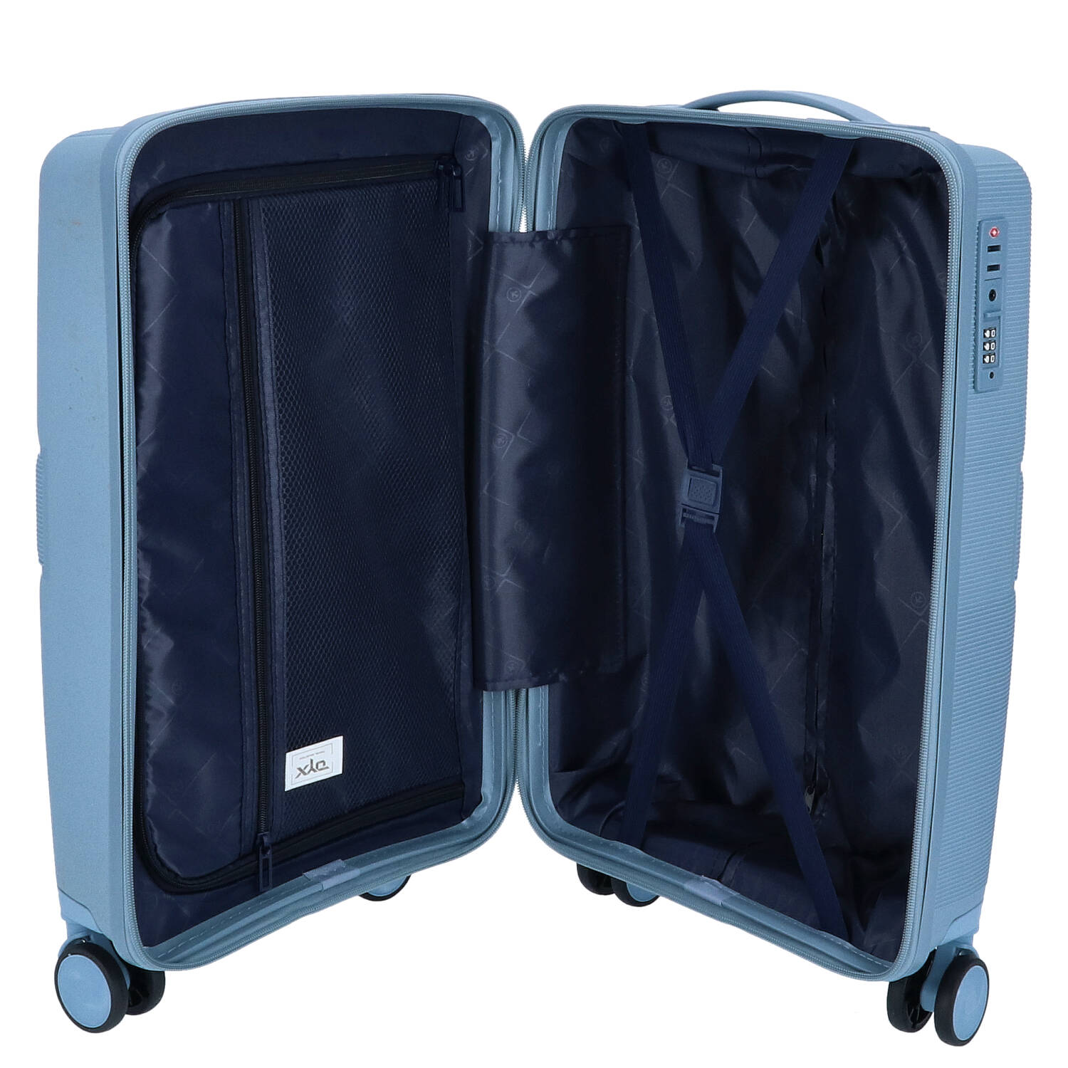 DYX 4 Rollen Koffer S 56 cm Rom blau Abbildung 6