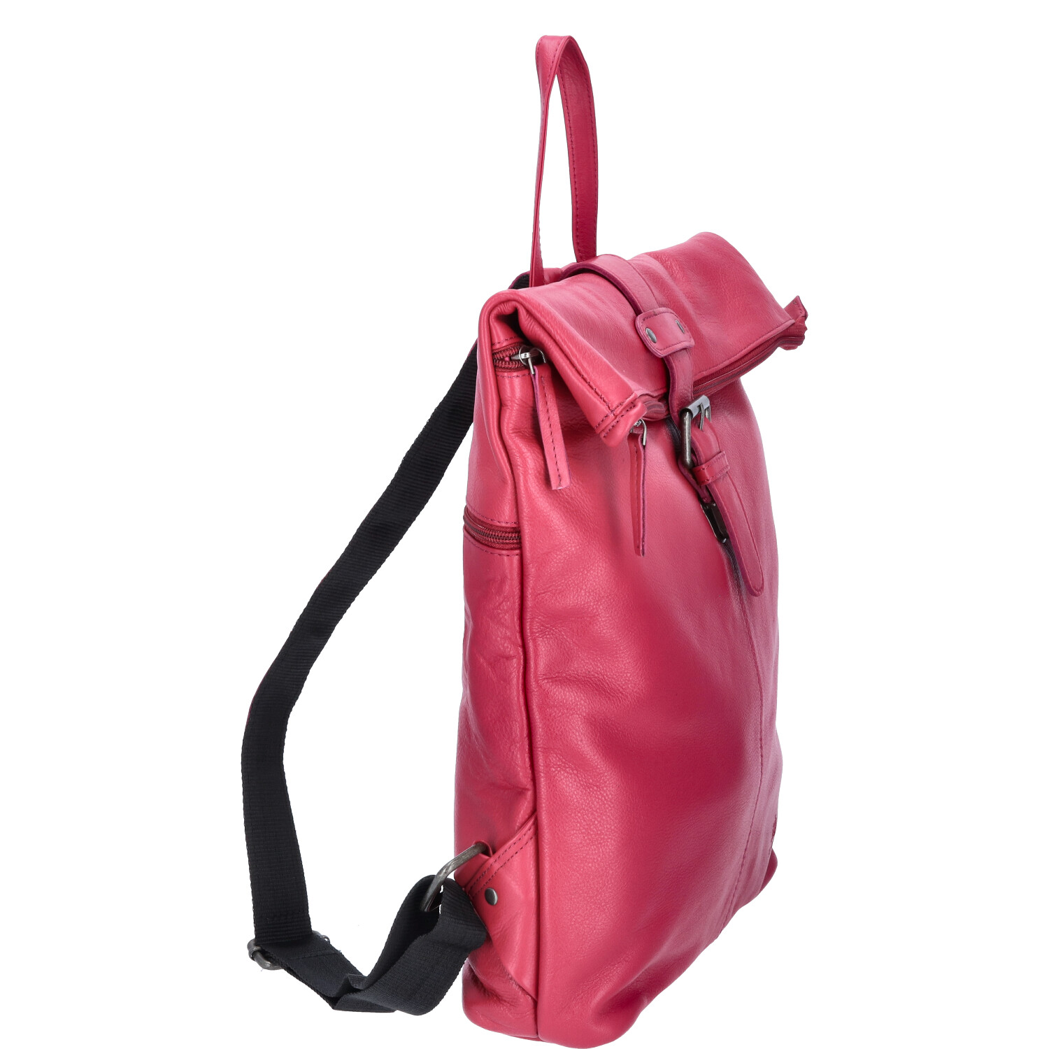 The Skandinavian Brand Damen Leder Rucksack  fuchsia Abbildung 3