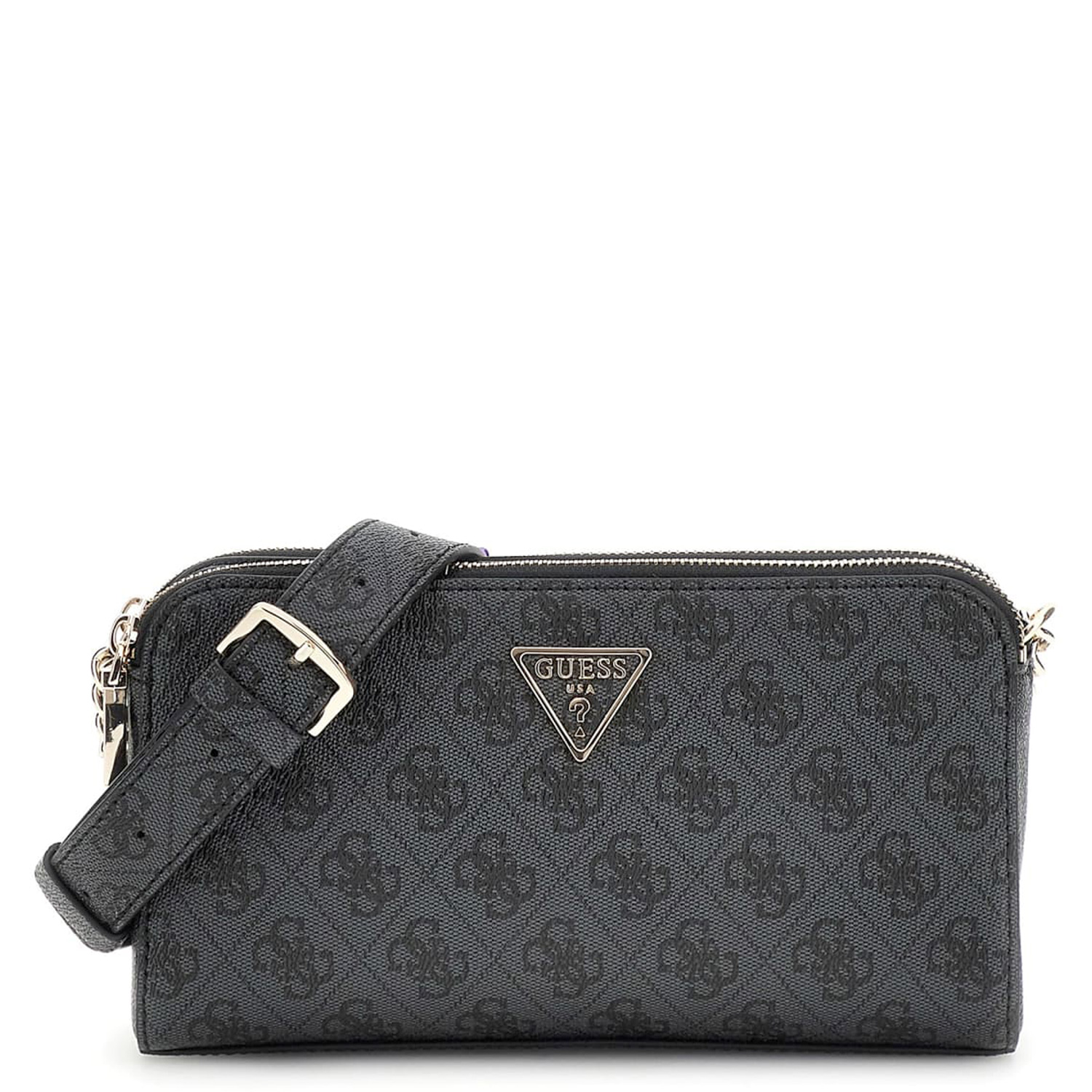 GUESS Clutch Umhängetasche Eco Erica Coal Logo