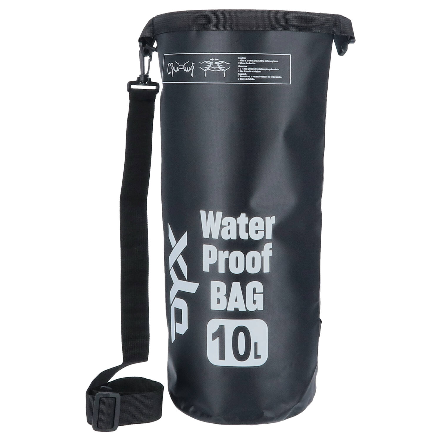 DYX Wasserdicht Packsack 10L - schwarz Abbildung 1