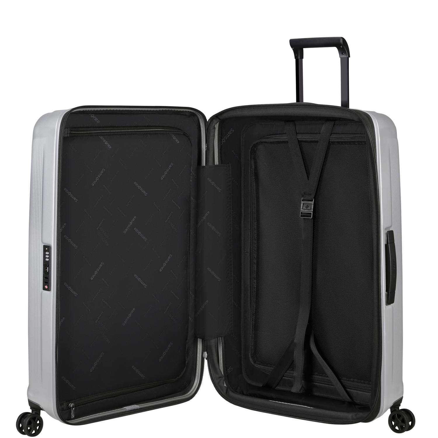 Samsonite Trolley mit 4 Rollen 75cm EXP. Nuon Matt Silver Abbildung 5